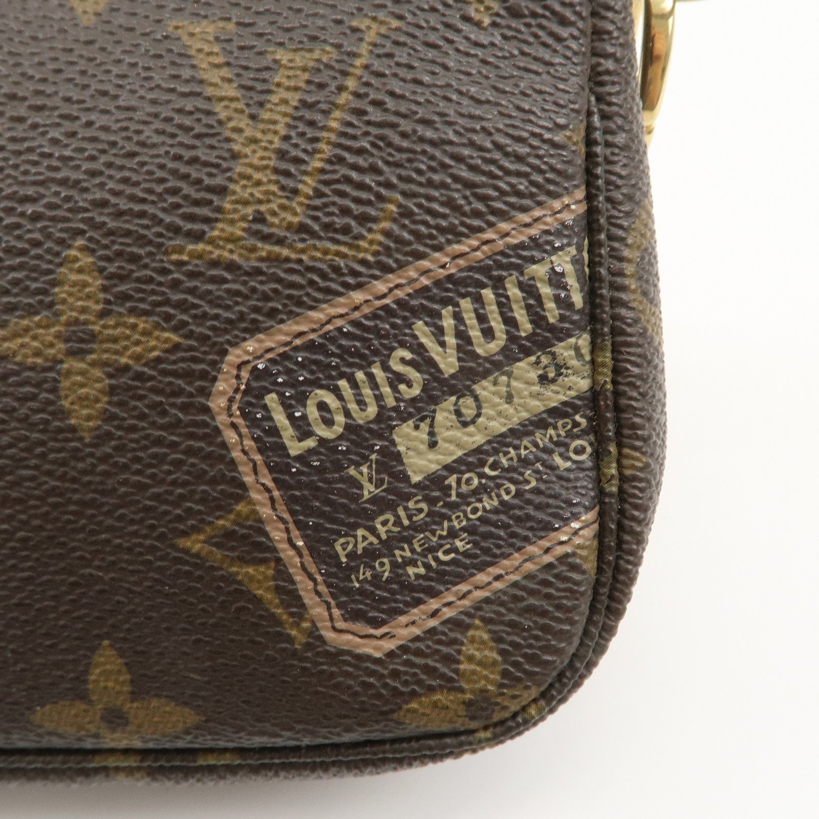 Louis Vuitton Monogram Mini Pochette Accessoires Label M63798 Used