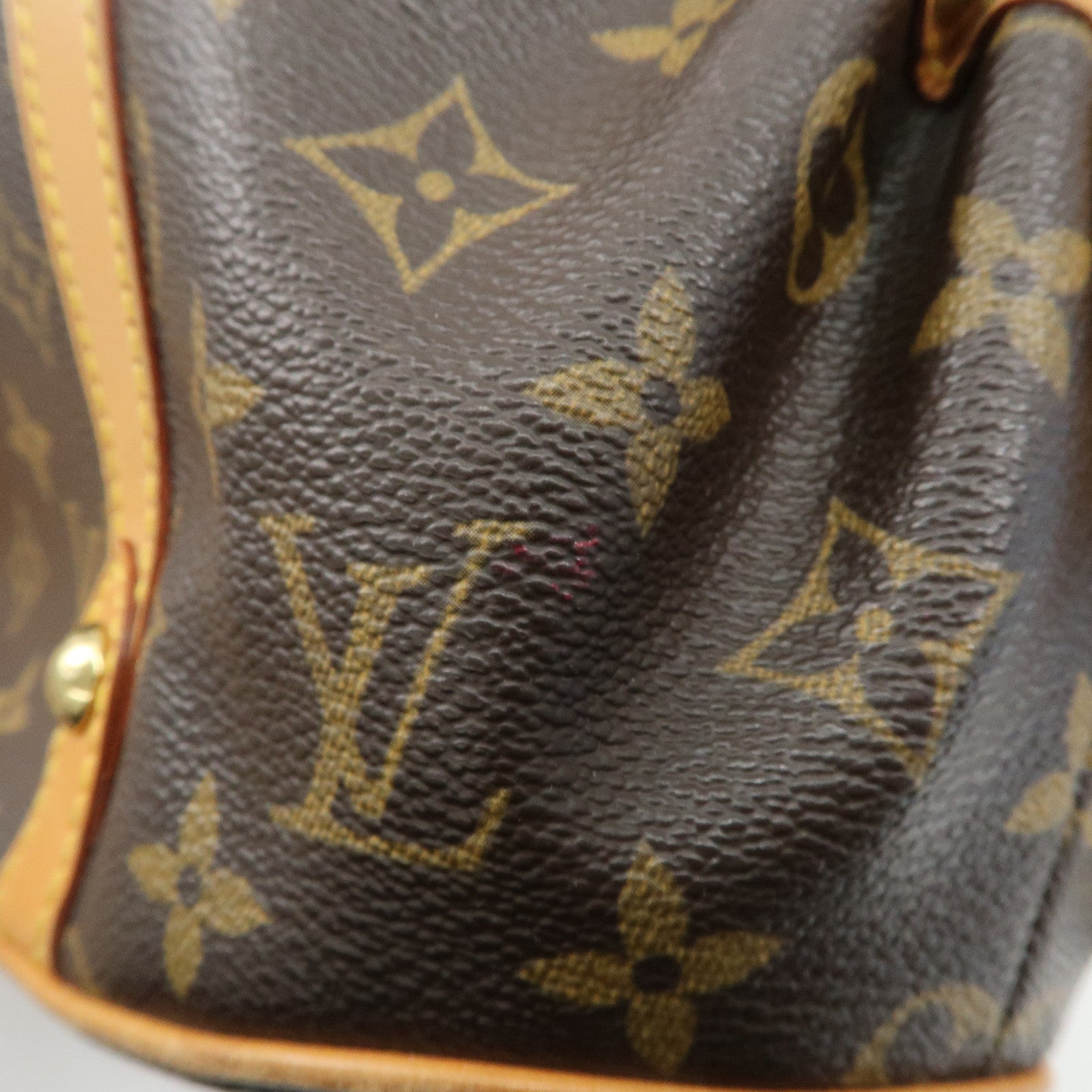 Louis Vuitton Monogram Theda PM Hand Bag Brown M92393 Used