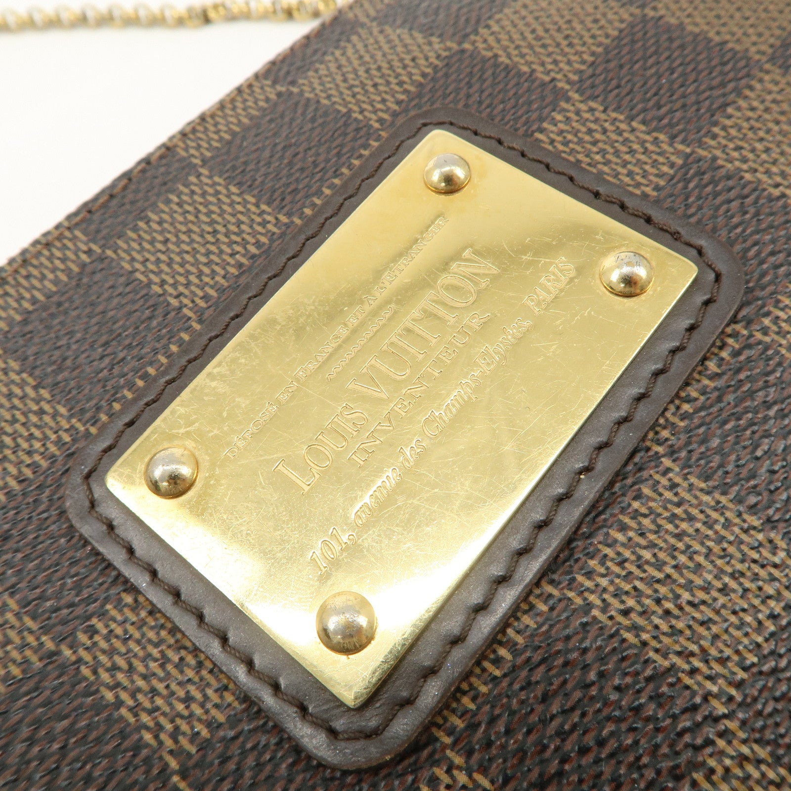 Louis Vuitton Damier Eva 2Way Hand Bag Shoulder Bag N55213 Used