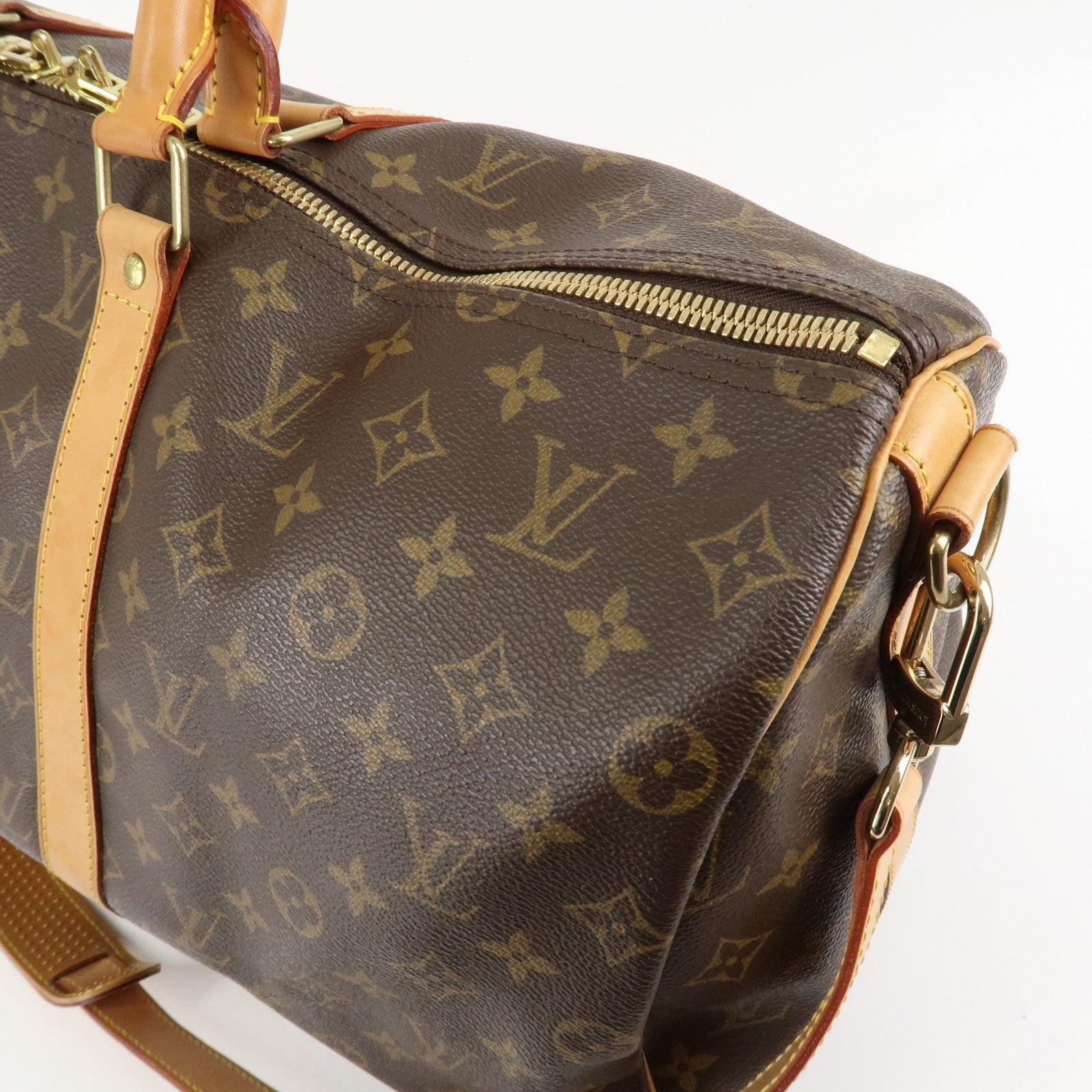 Louis Vuitton Monogram Keep All Bandouliere 50 Boston Bag M41416