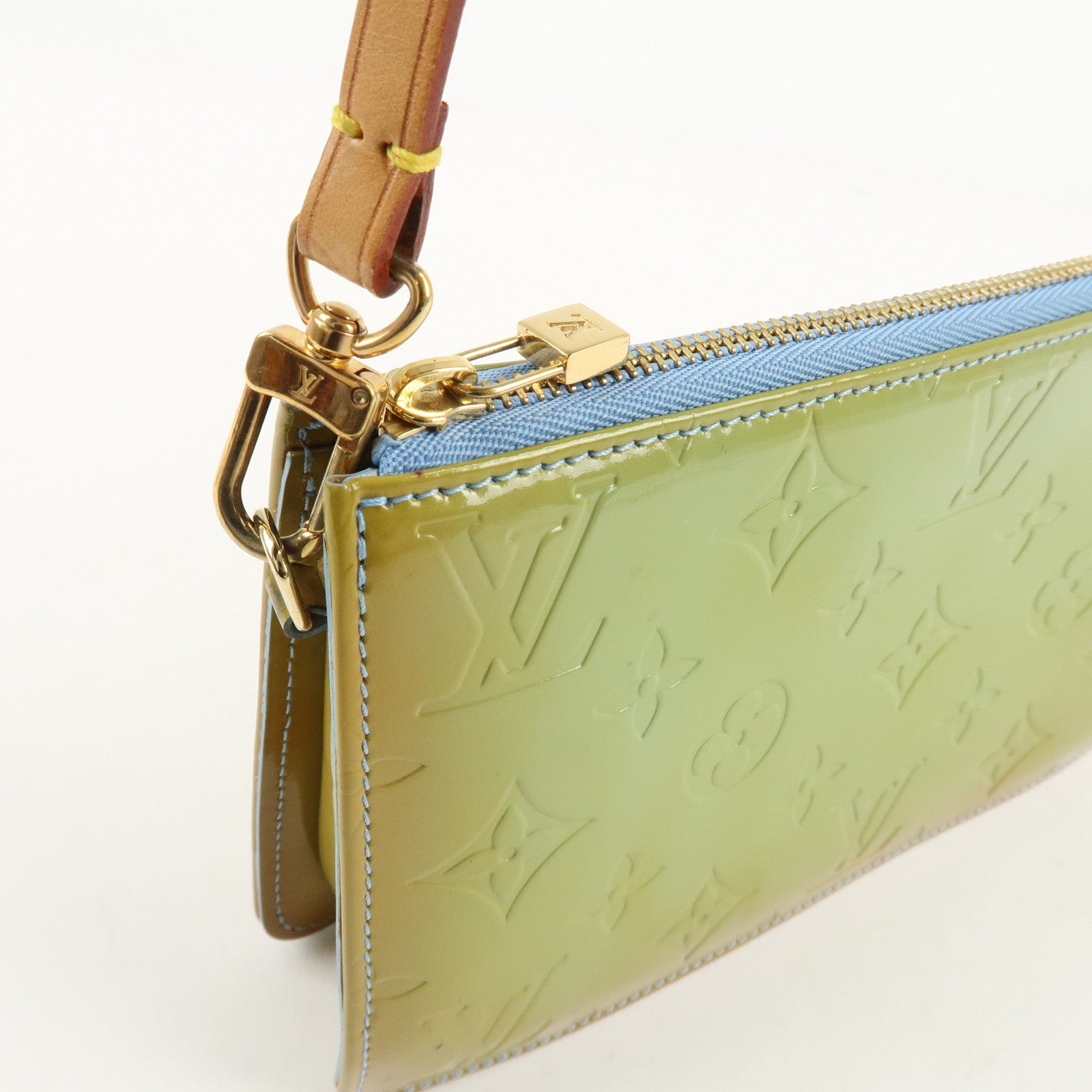 Louis Vuitton Monogram Vernis Lexington Hand Bag Baby Blue M91011