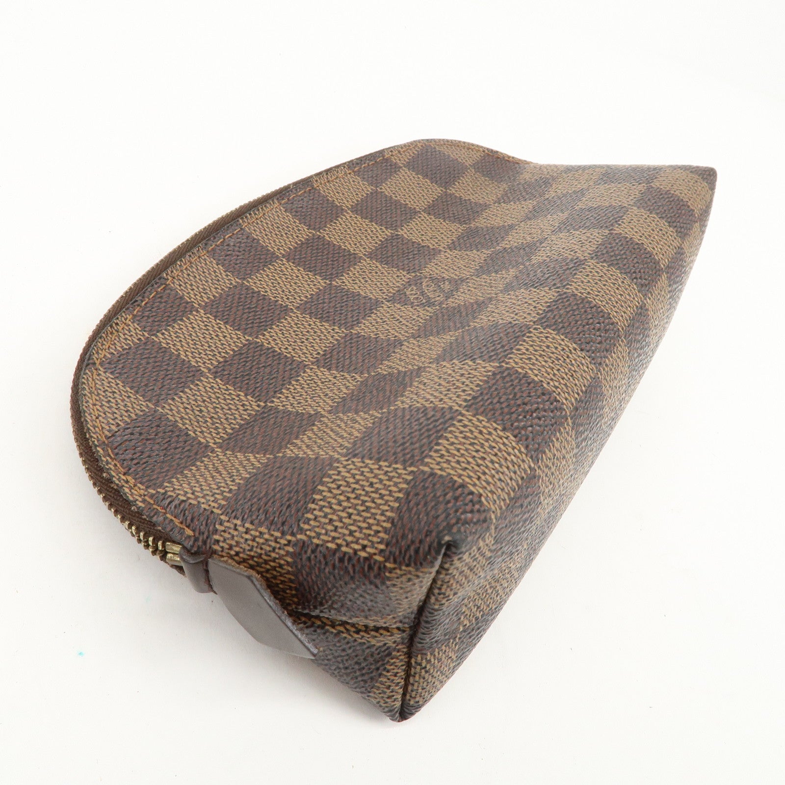 Louis Vuitton Damier Ebene Pochette Cosmetic Pouch N47516 Used