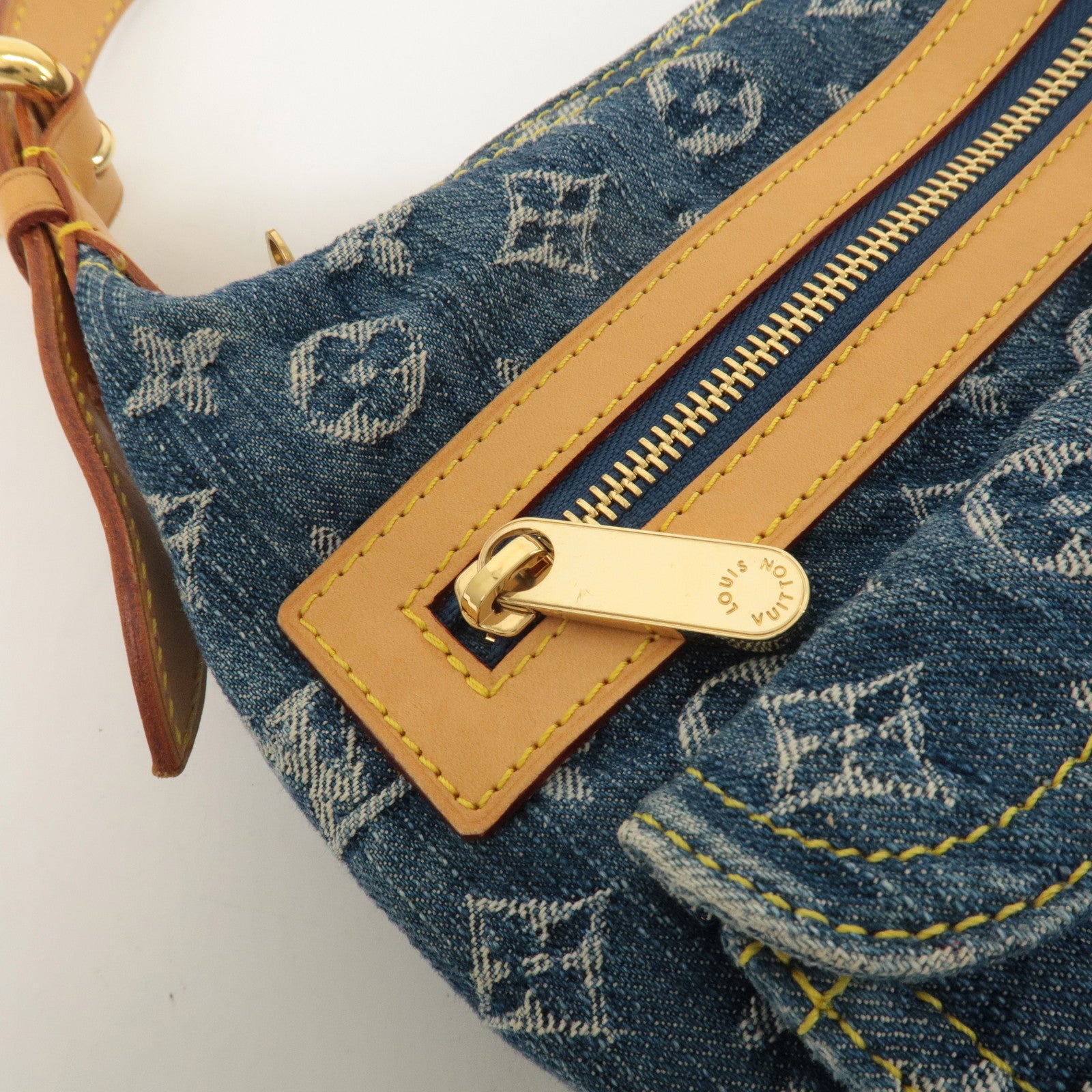 Louis Vuitton Monogram Denim Baggy PM Shoulder Bag M95049