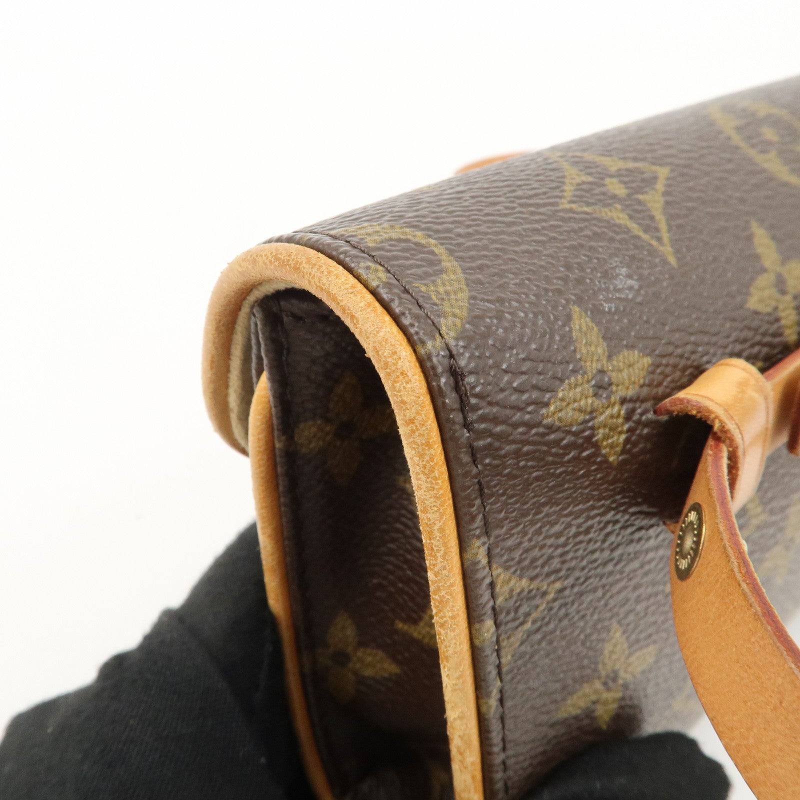 Louis Vuitton Monogram Pochette Florentine Waist Bag BeltXS M51855