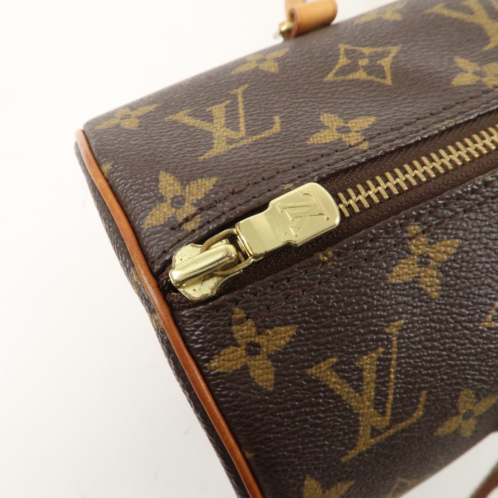 Louis Vuitton Monogram Papillon 30 Hand Bag Brown M51385