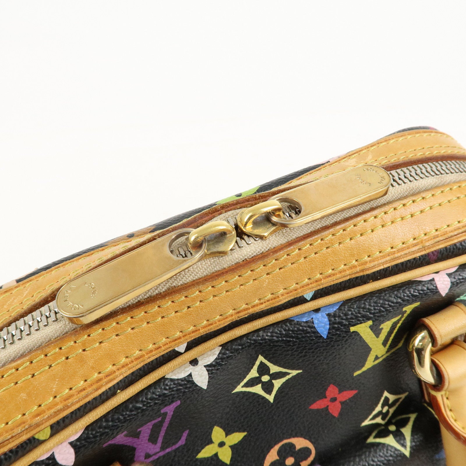 Louis Vuitton Monogram Multi Color Priscilla Hand Bag Noir M40097 Used