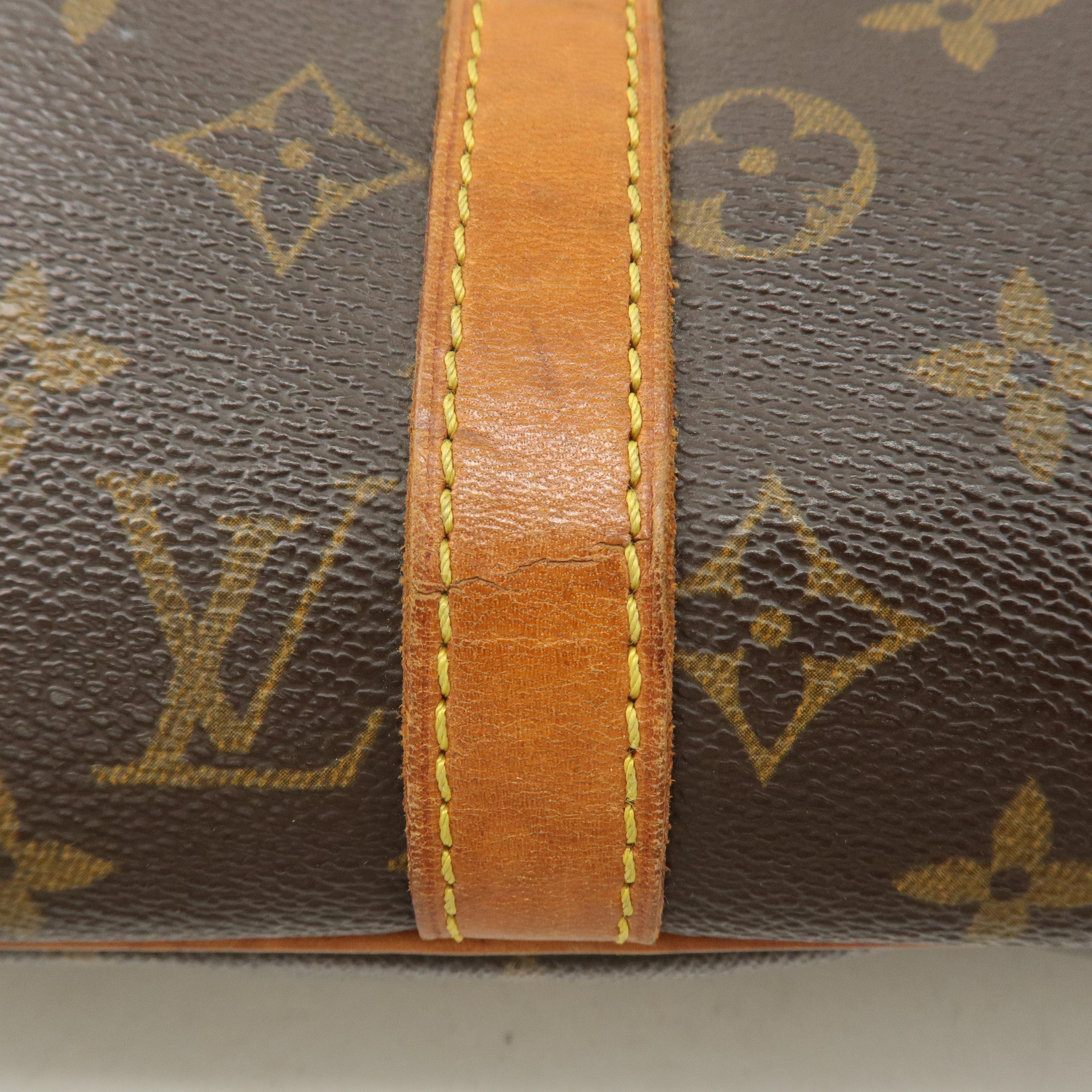 Louis Vuitton Monogram Porte Documents Voyage Bag Brown M53361