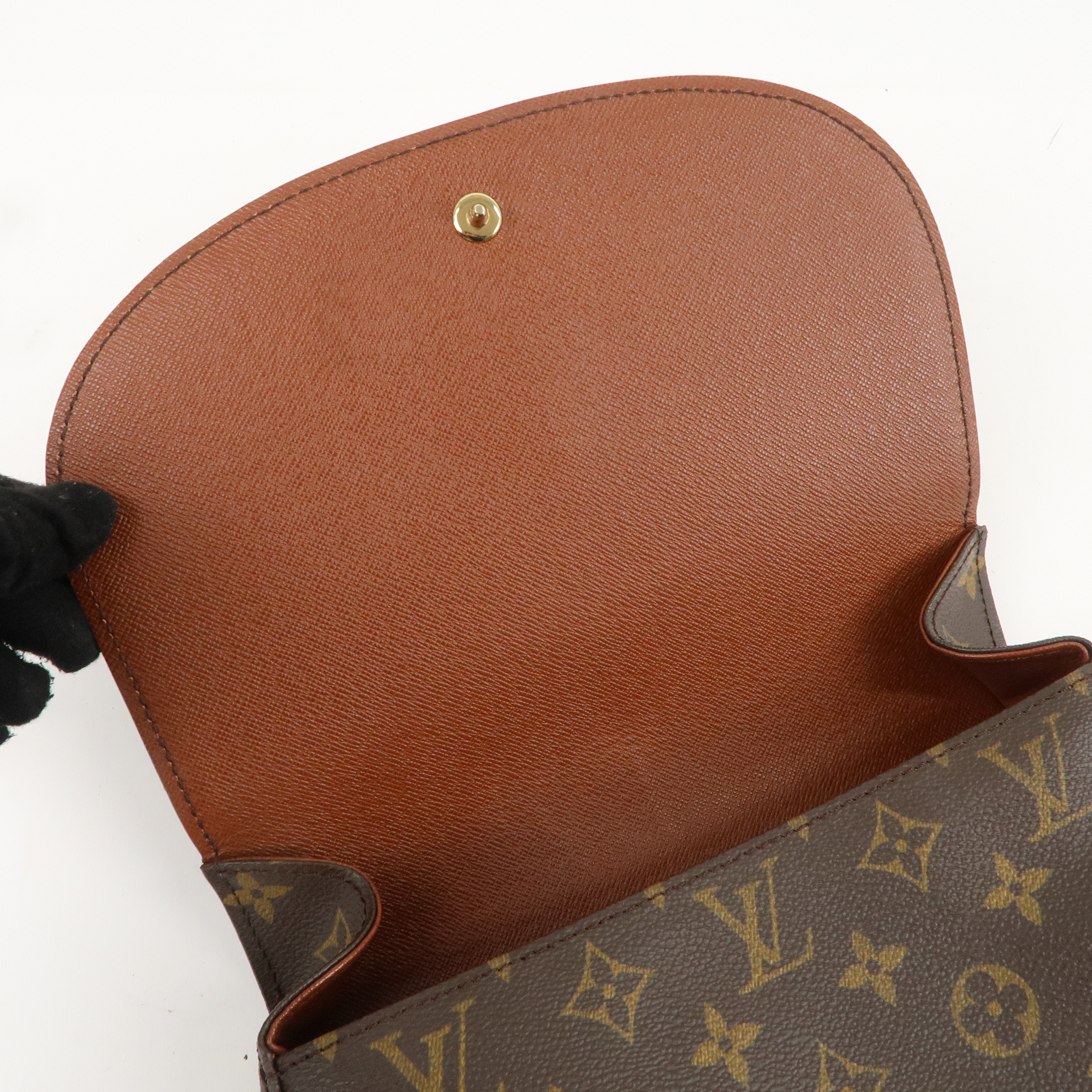 Louis Vuitton Monogram Saint Cloud GM Shoulder Bag Brown M51242