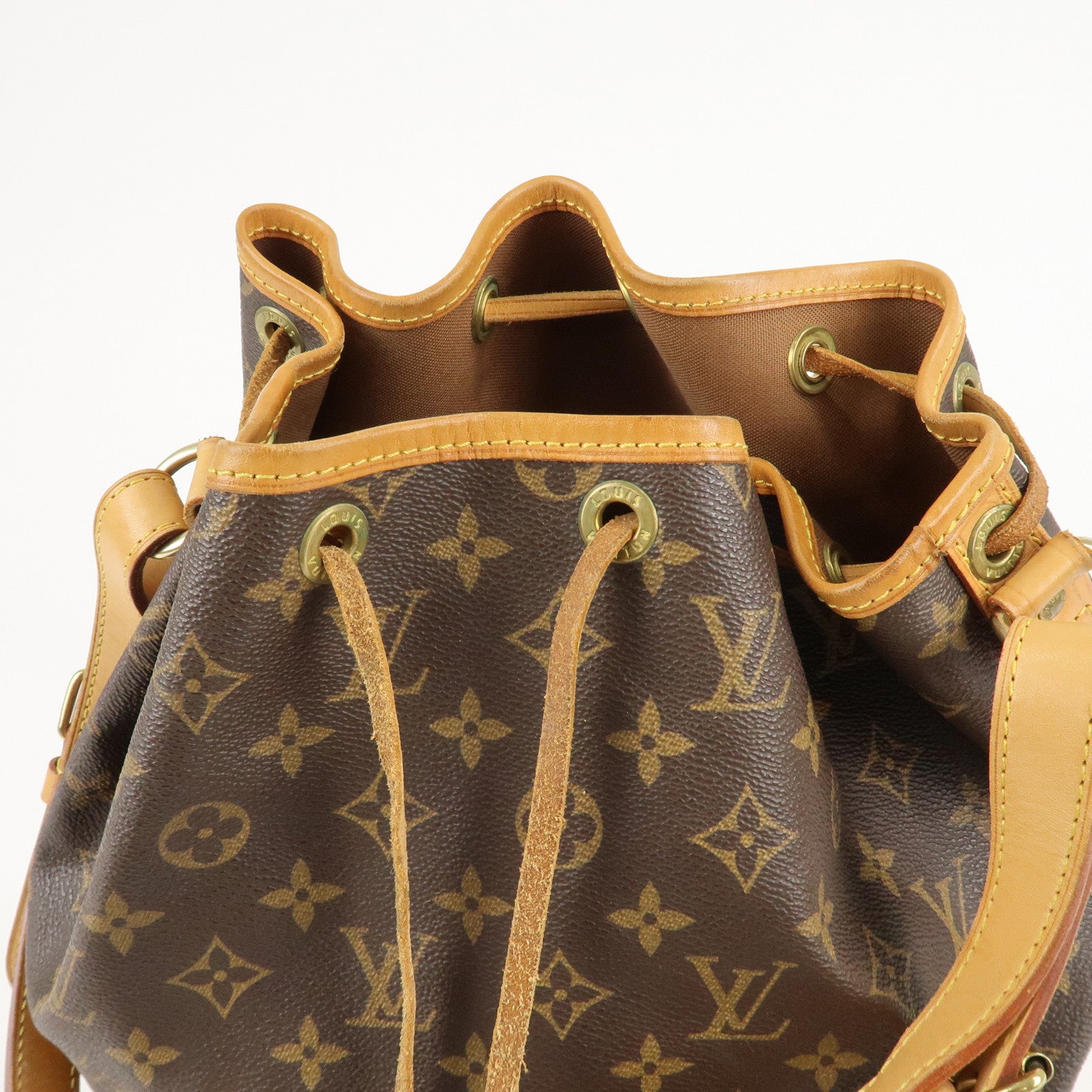 Louis Vuitton Monogram Noe Shoulder Bag Hand Bag Brown M42224 Used