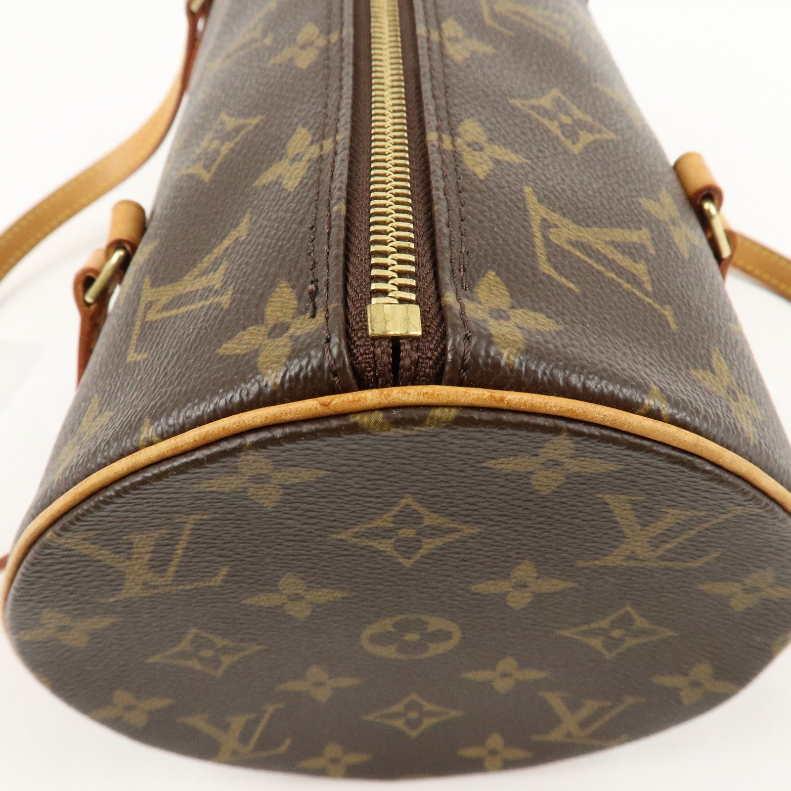 Louis Vuitton Monogram Papillon 30 Hand Bag Brown M51385 Used