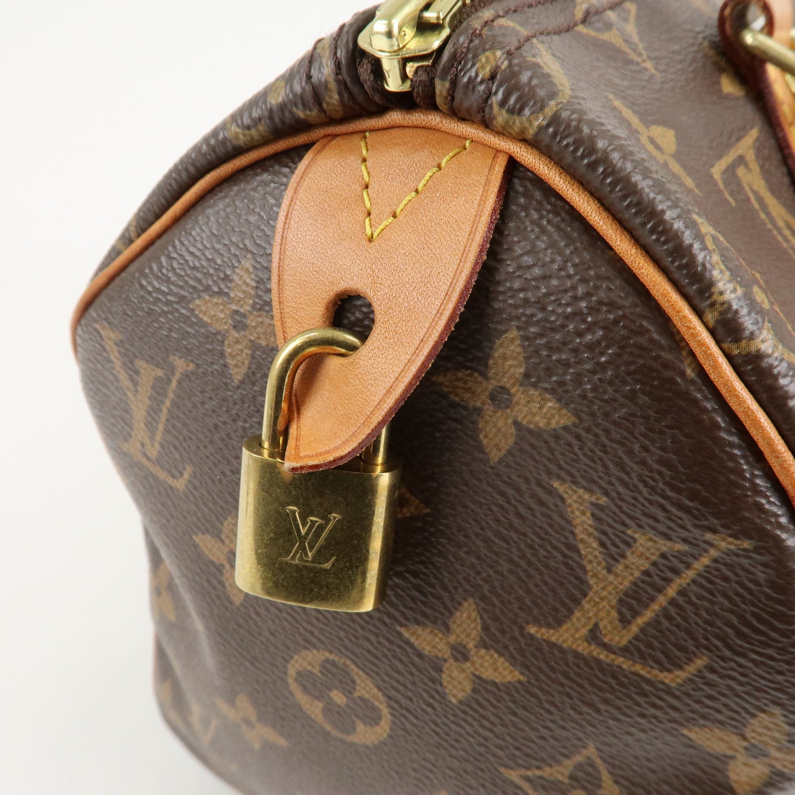 Louis Vuitton Monogram Speedy 25 Hand Bag Boston Bag M41109 Used