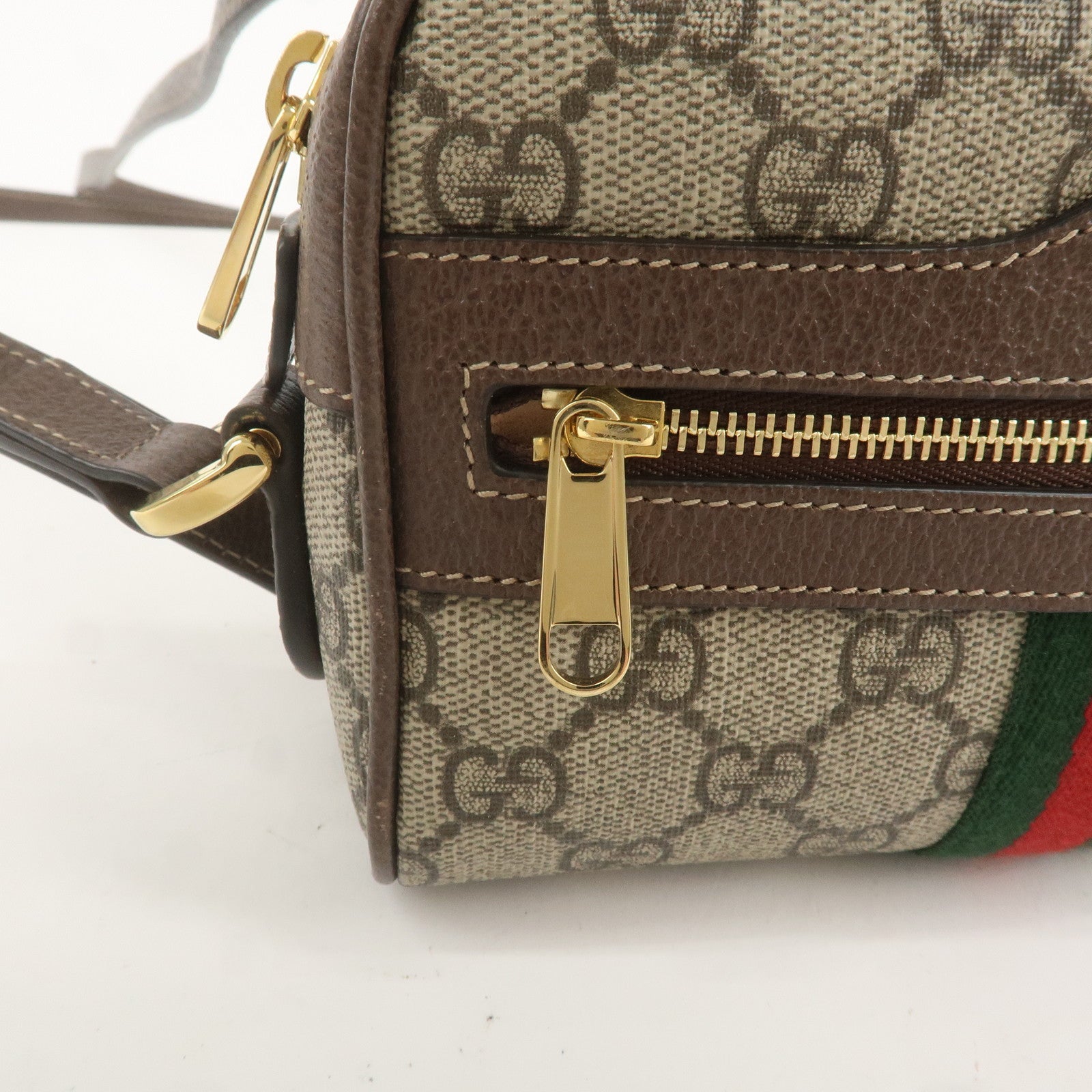 GUCCI Ophidia GG Supreme Mini Shoulder Bag Brown 517350