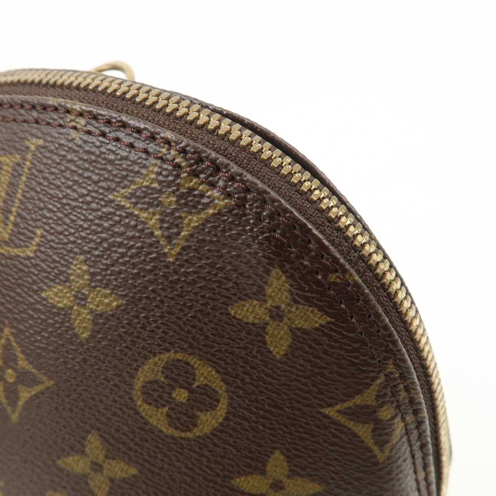 Louis Vuitton Monogram Alma Hand Bag Brown M51130 Used