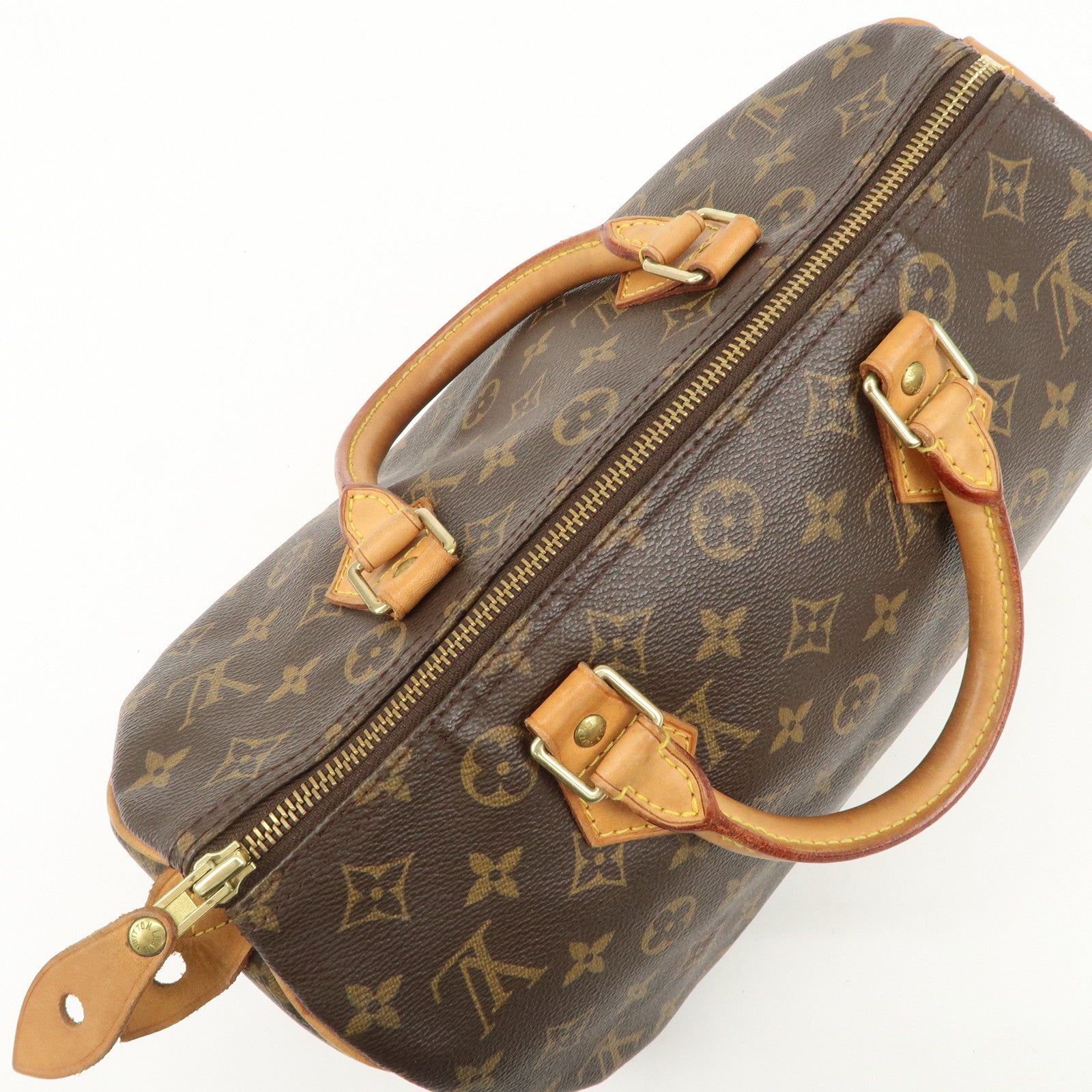 Louis Vuitton Monogram Speedy 30 Hand Bag Boston Bag M41526 Used