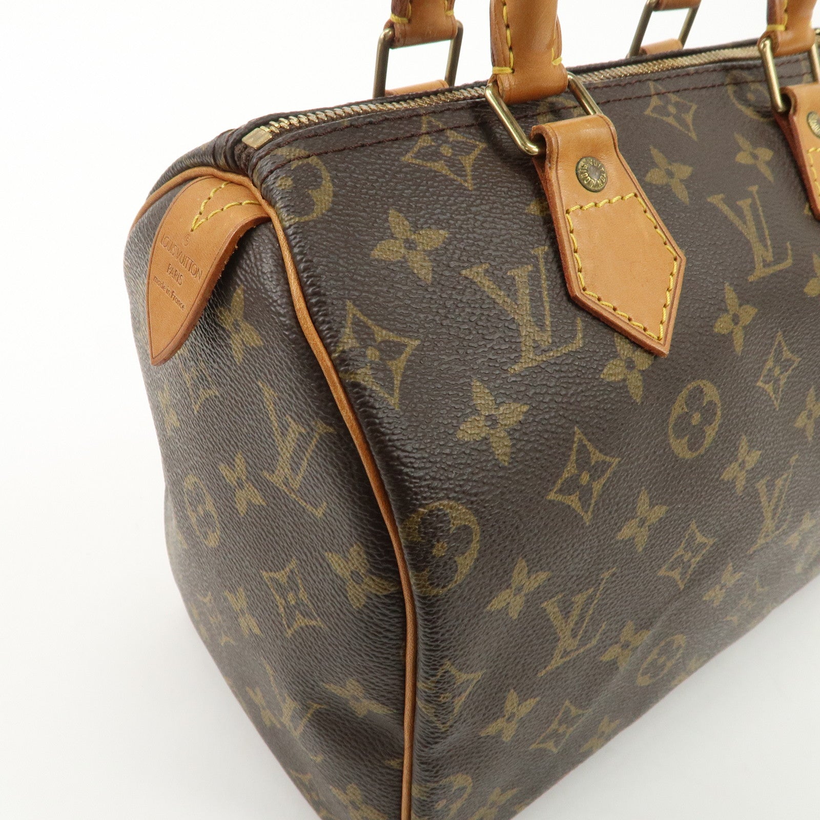 Louis Vuitton Monogram Speedy 25 Hand Bag Boston Bag M41528 Used