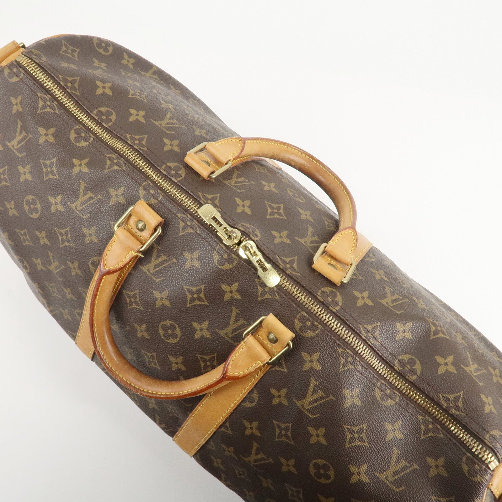 Louis Vuitton Keep All Bandouliere 50 Boston Bag Brown M41416