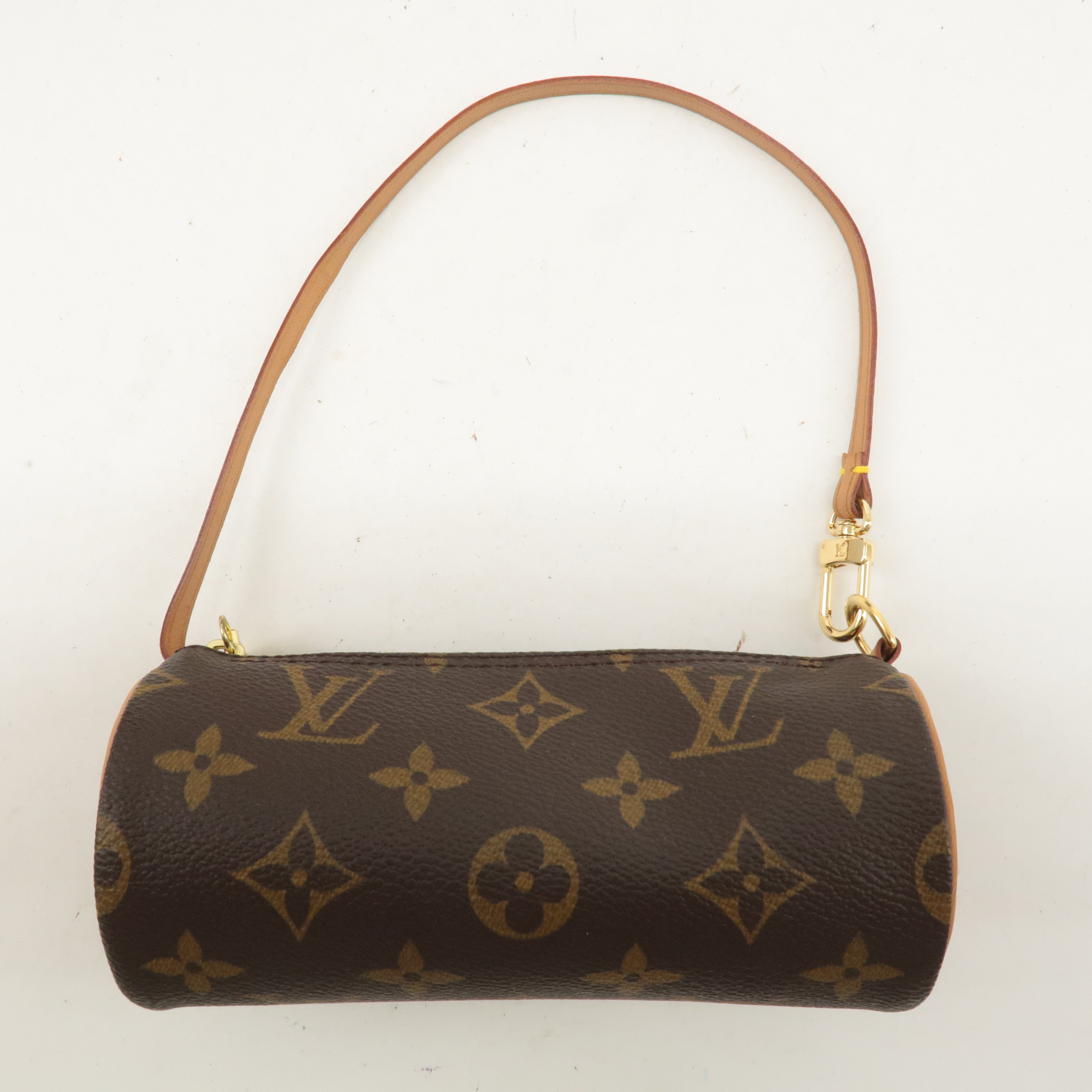 Louis Vuitton Monogram Papillon 30 Hand Bag 
Pouch Brown M51385