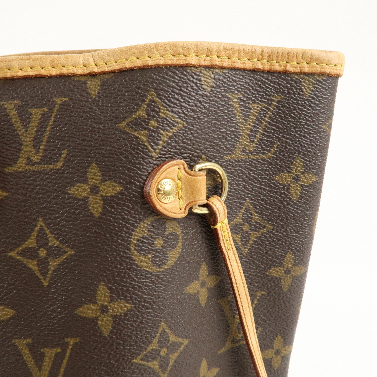 Louis Vuitton Monogram Neverfull MM Tote Bag Brown M40156