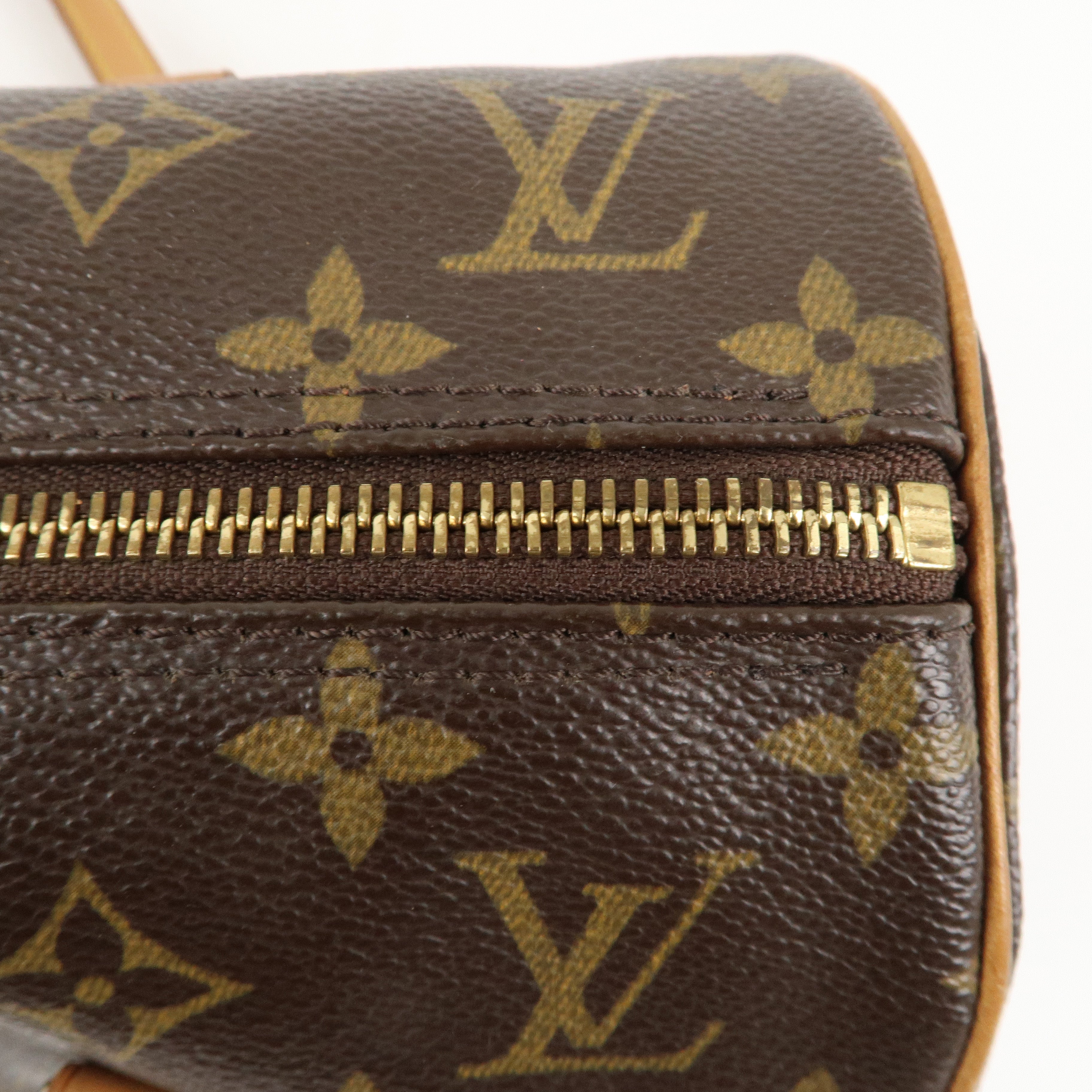 Louis Vuitton Monogram Papillon 30 Hand Bag Brown M51385