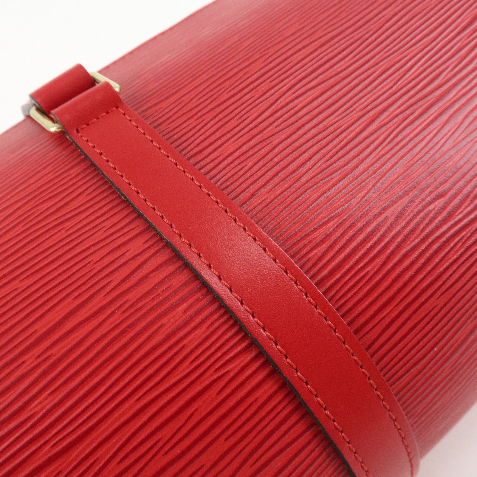 Louis Vuitton Epi Soufflot Hand Bag Castillian Red M52227 Used