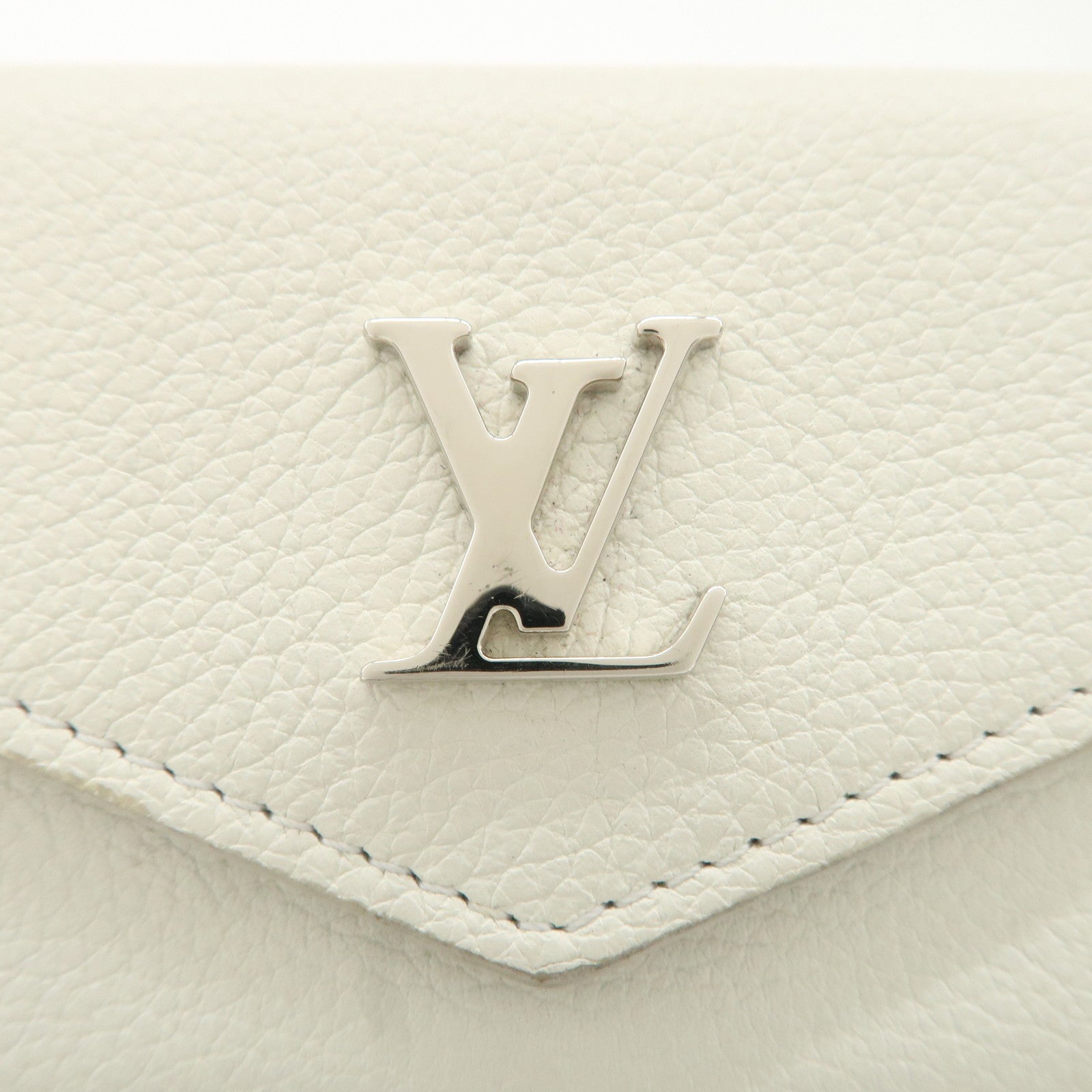 Louis Vuitton Portefeuille Lock Mini Wallet White M68482