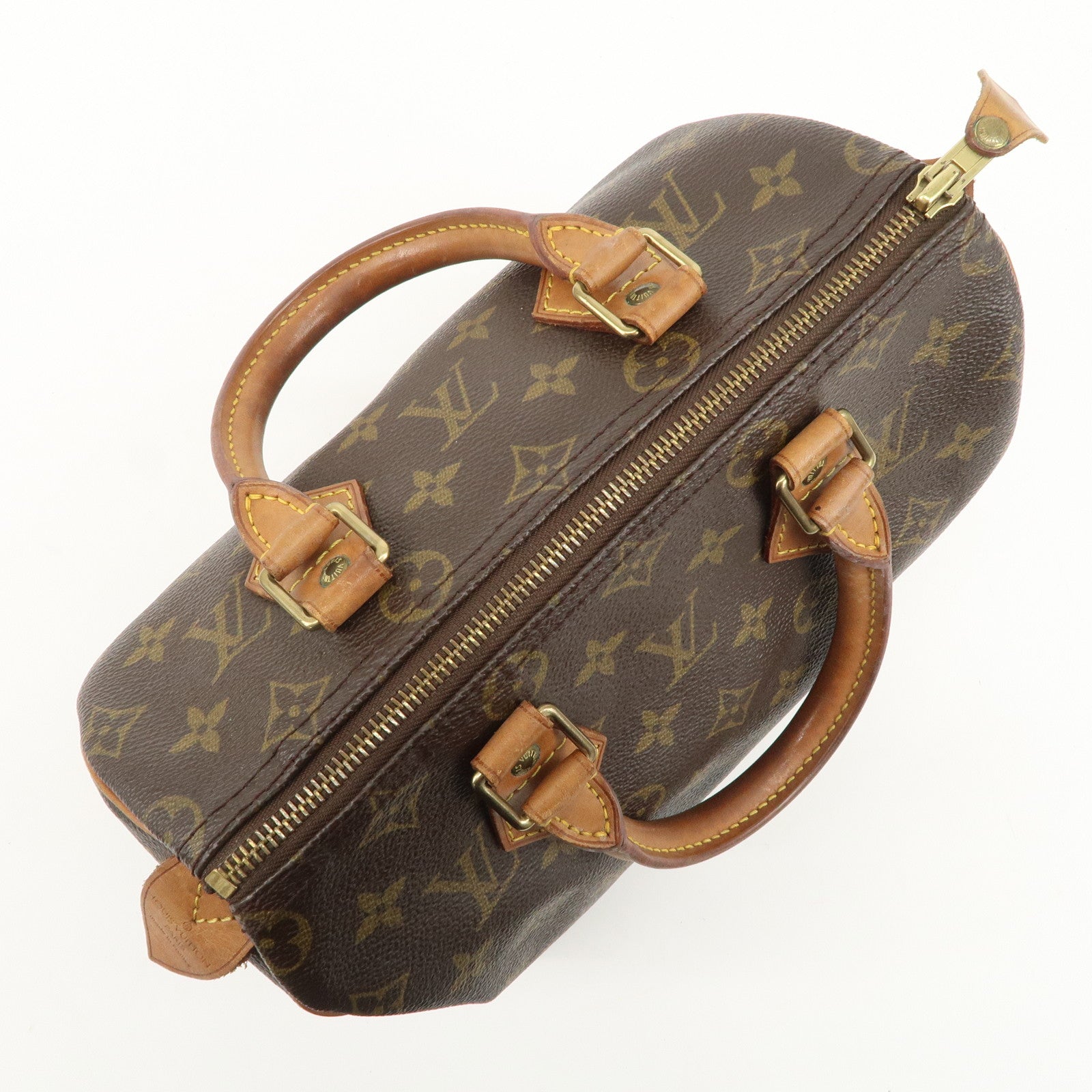 Louis Vuitton Monogram Speedy 25 Hand Bag Boston Bag M41528 Used