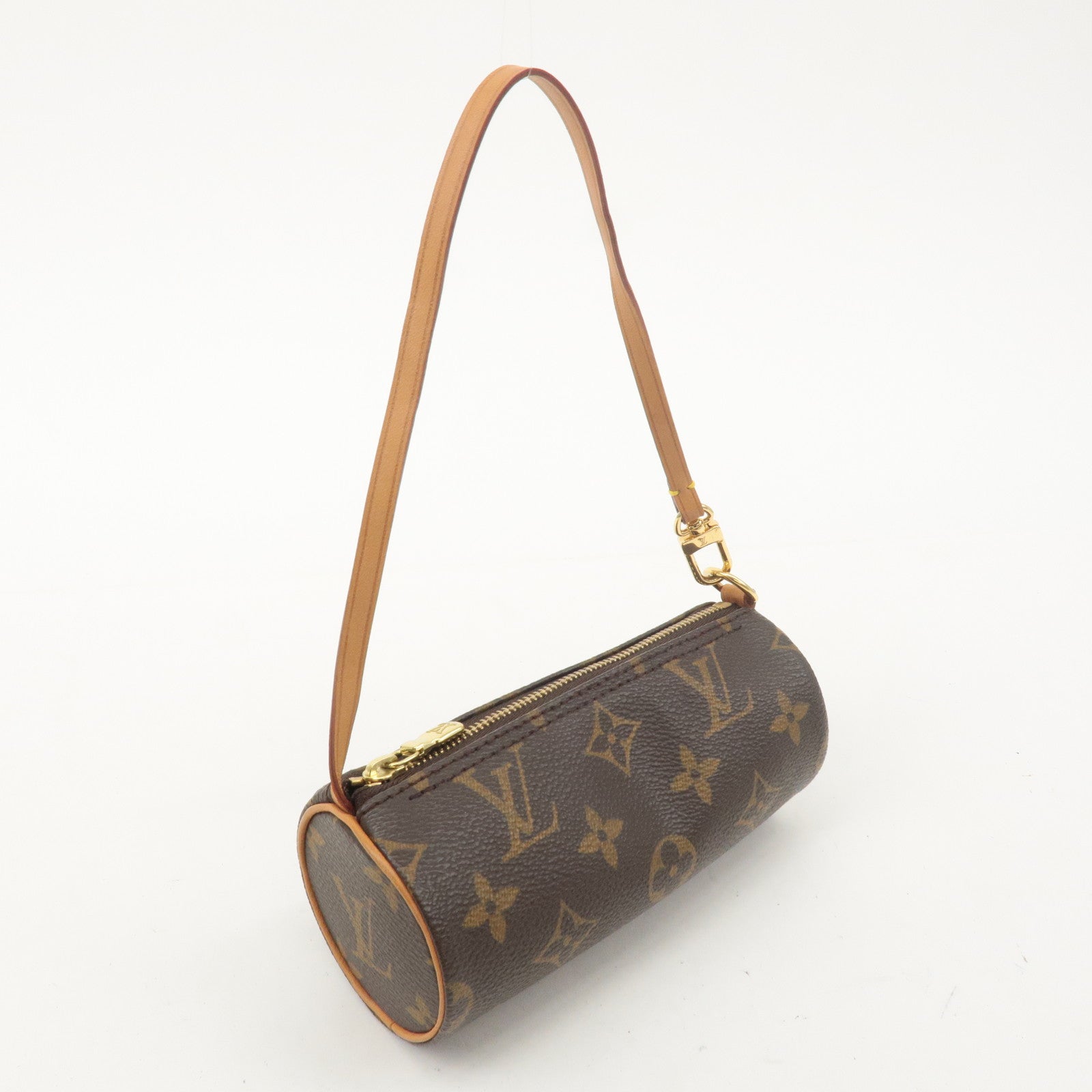 Louis Vuitton Monogram Papillon 30 Hand Bag 
Pouch Brown M51385