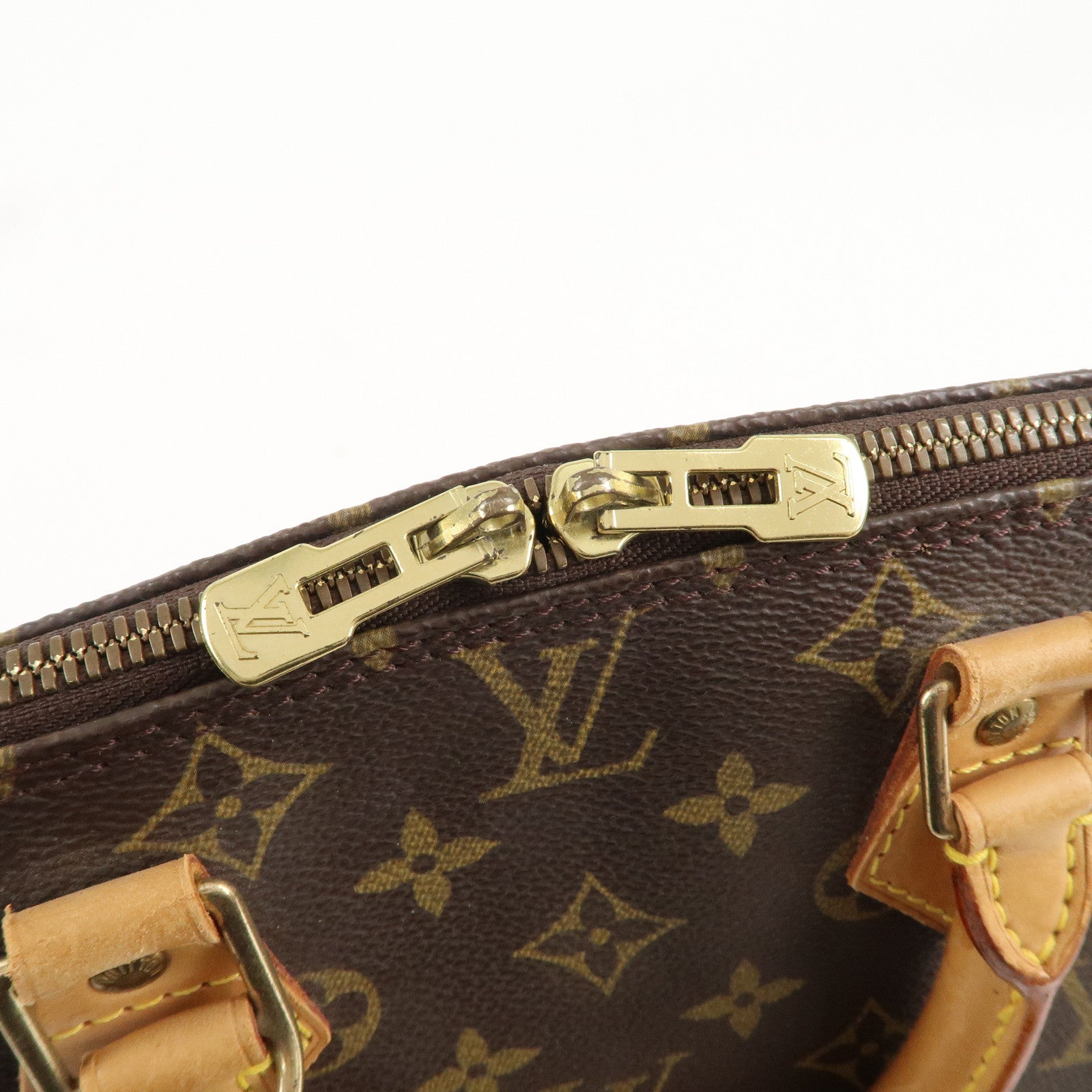 Louis Vuitton Monogram Alma Hand Bag Brown M51130