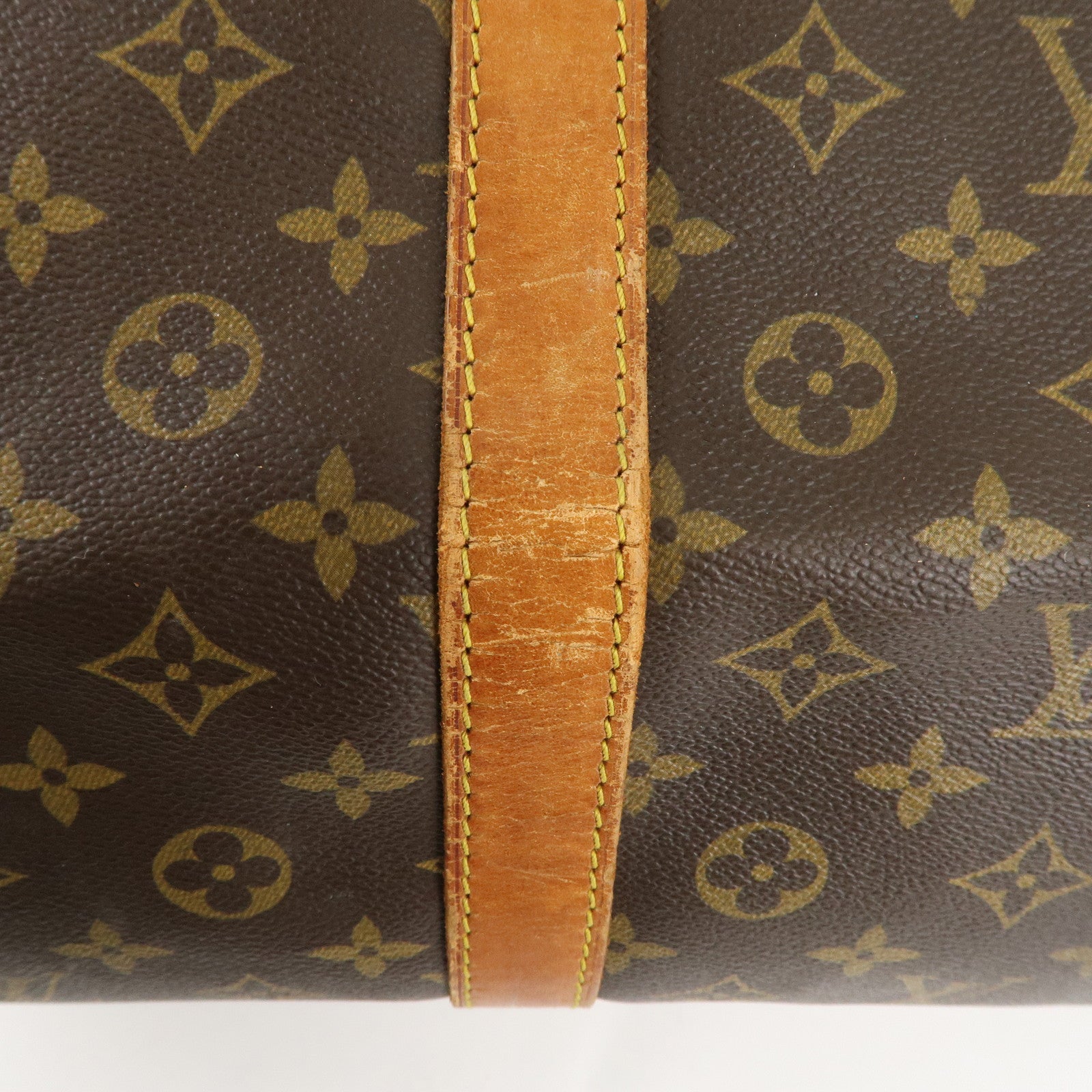 Louis Vuitton Monogram Keep All Bandouliere 60 Bag Brown M41412