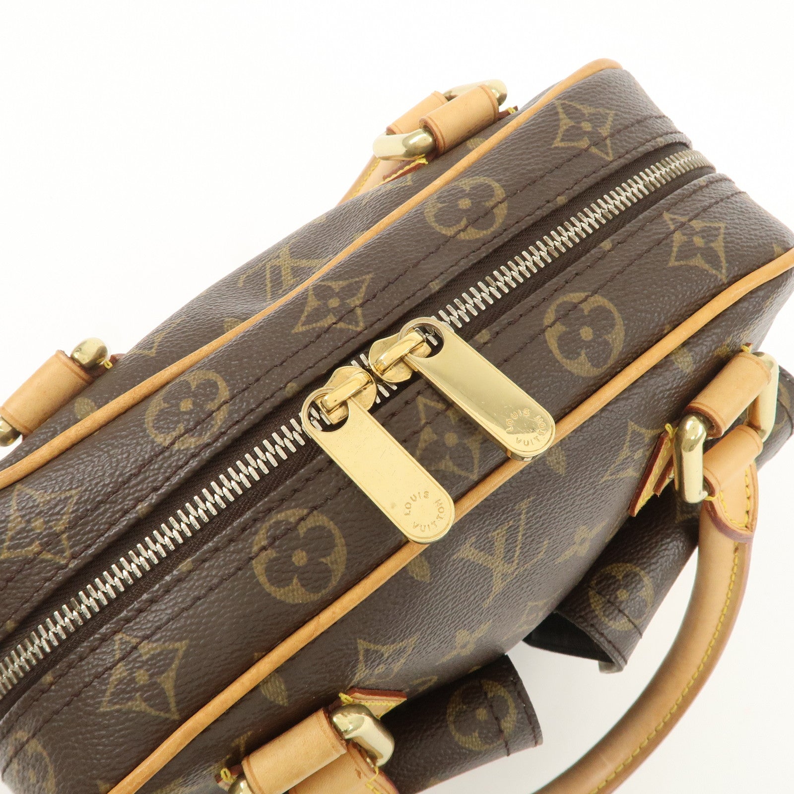 Louis Vuitton Monogram Manhattan PM Hand Bag M40026 Used