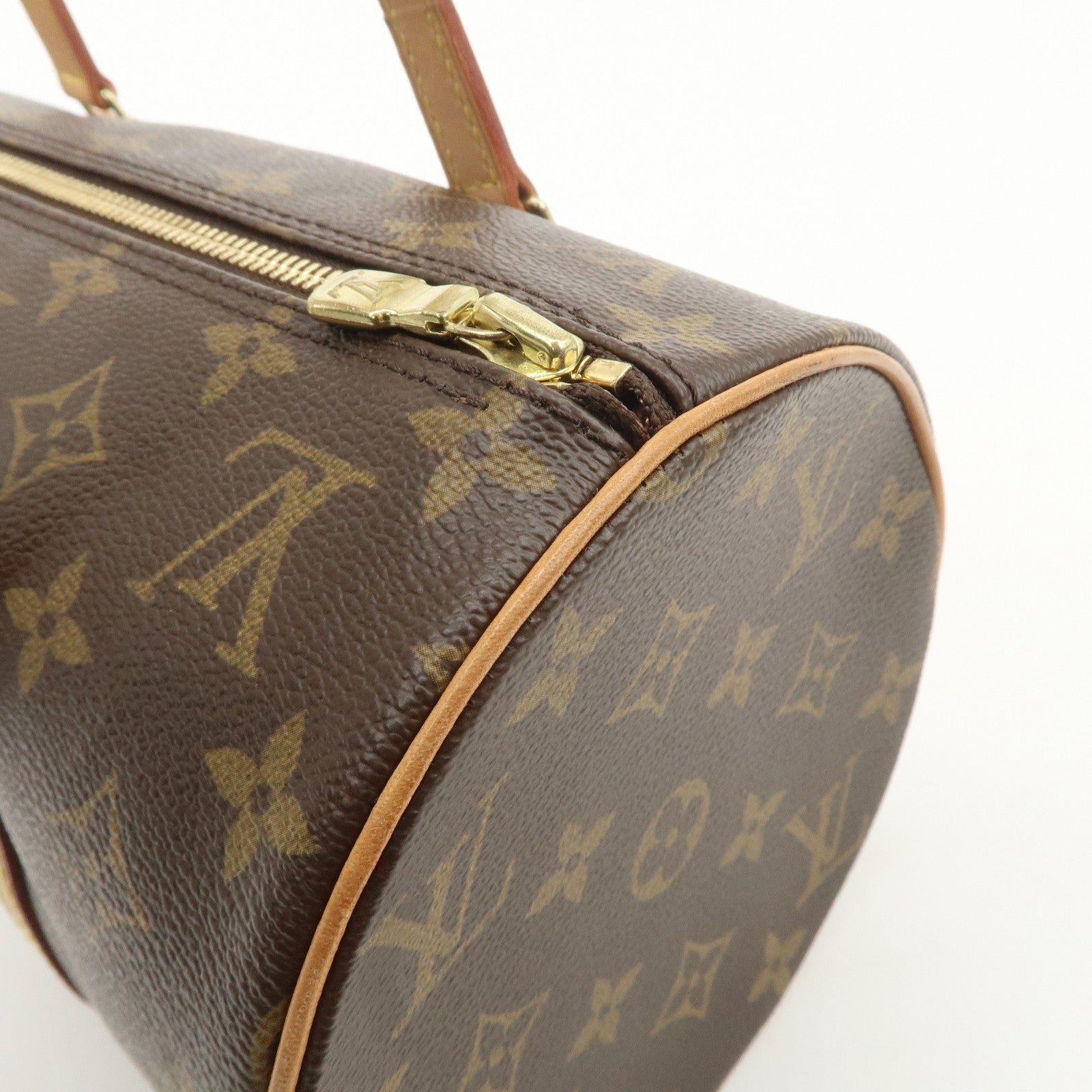 Louis Vuitton Monogram Papillon 30 Hand Bag Brown M51385