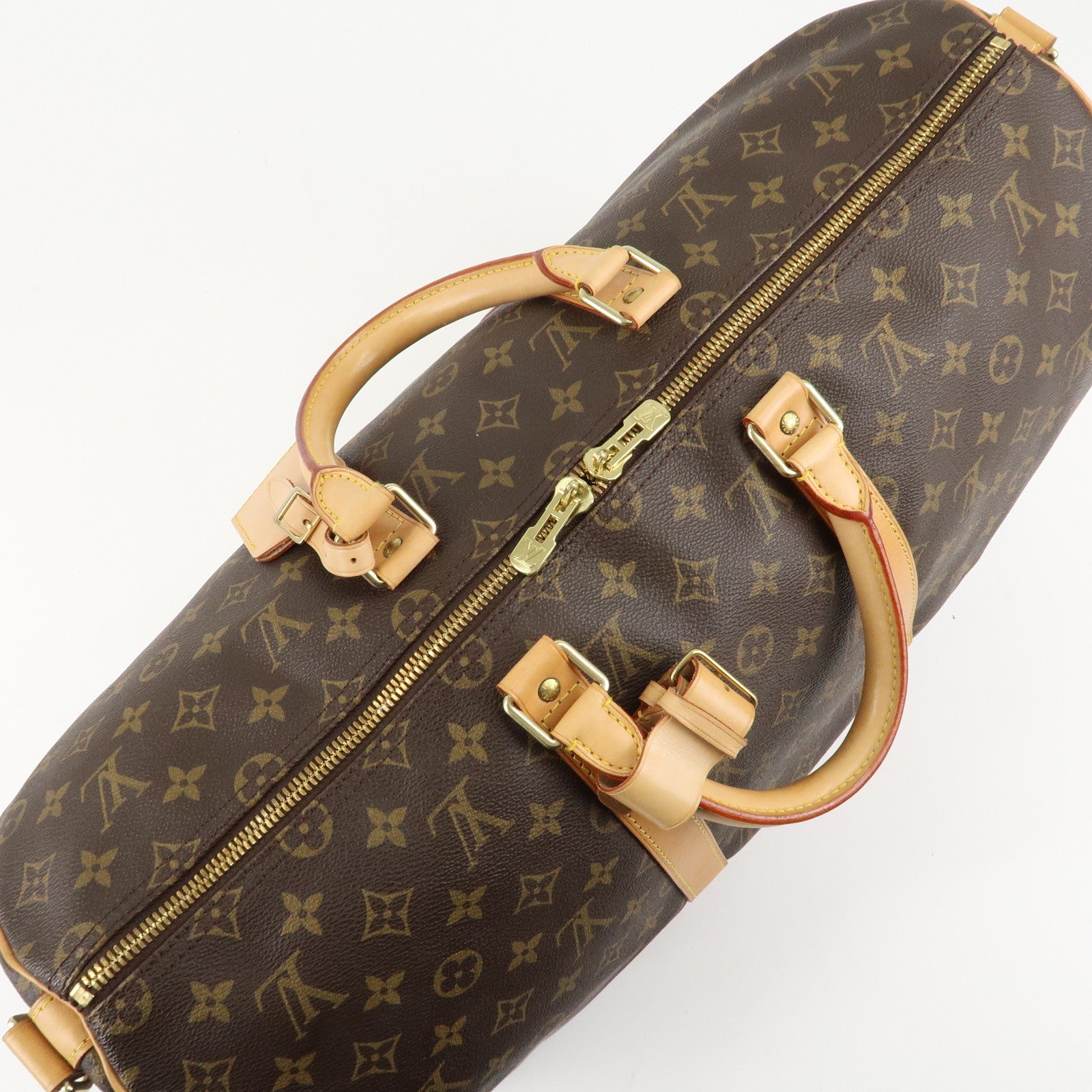 Louis Vuitton Monogram Keep All Bandouliere 50 Boston Bag M41416 Used