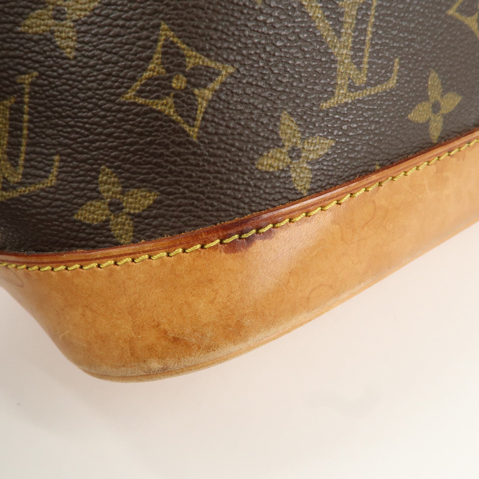 Louis Vuitton Monogram Alma Hand Bag Brown M51130