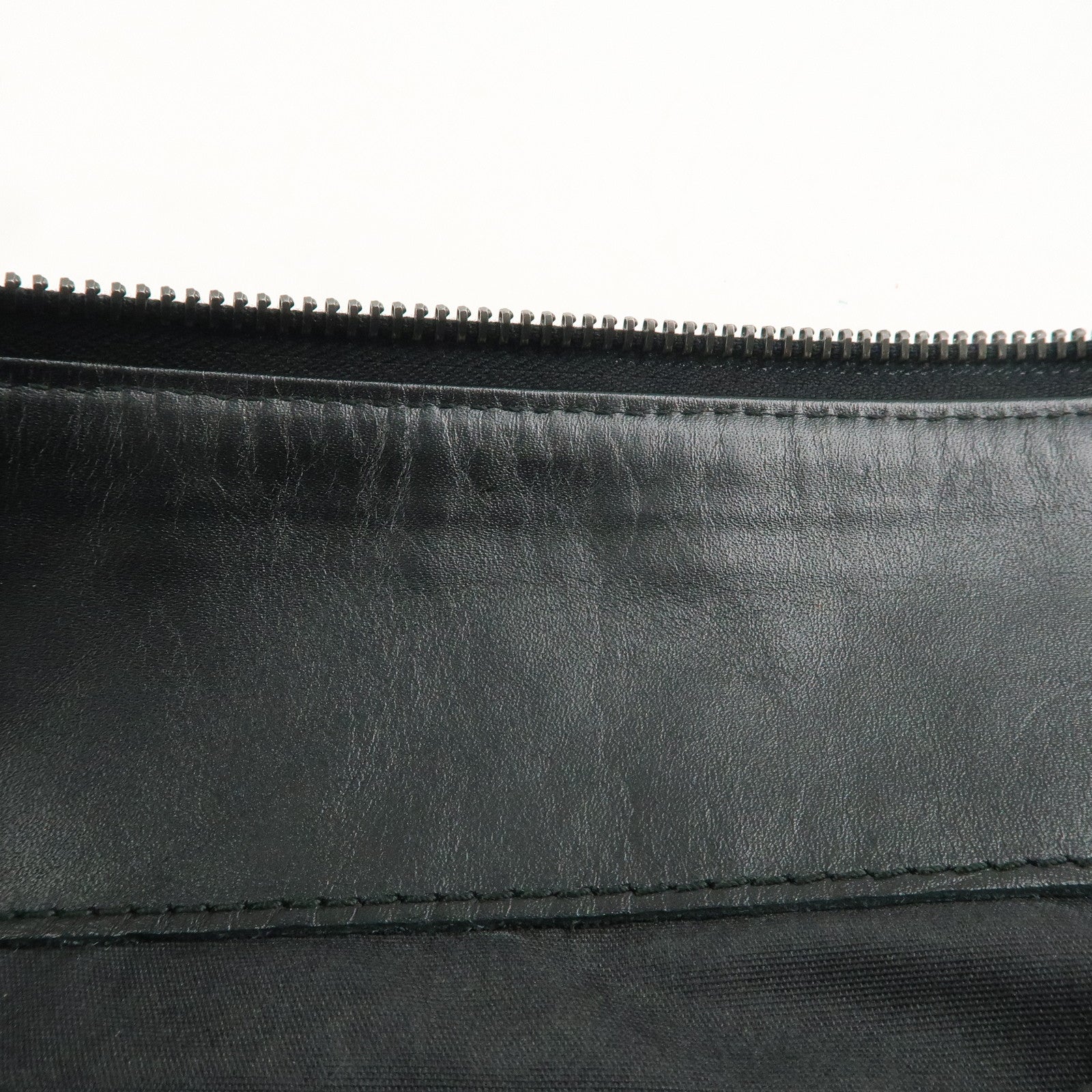 BOTTEGA VENETA Intrecciato Leather Clutch Bag Black