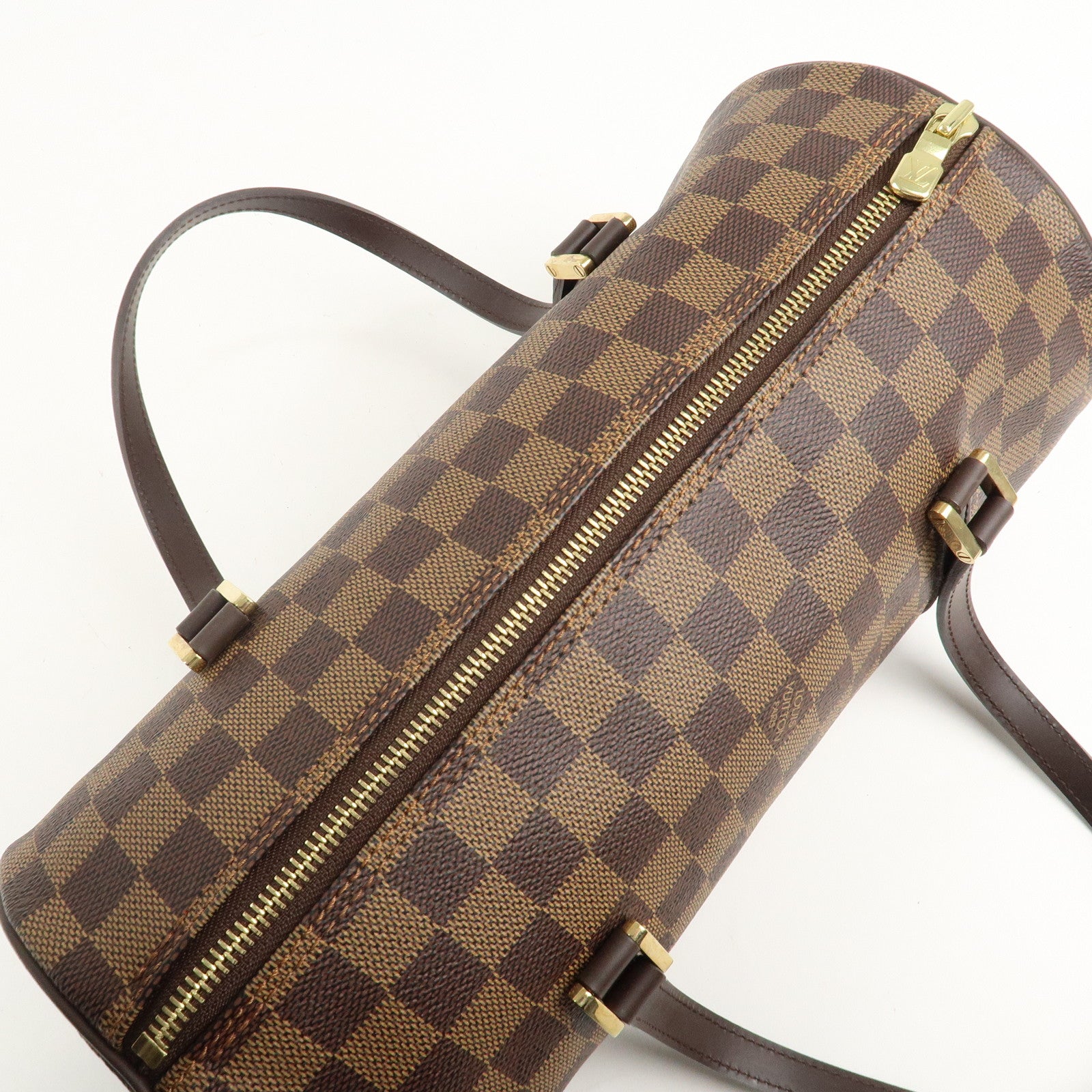 Louis Vuitton Damier Ebene Papillon 30 Hand Bag Brown N51303 Used