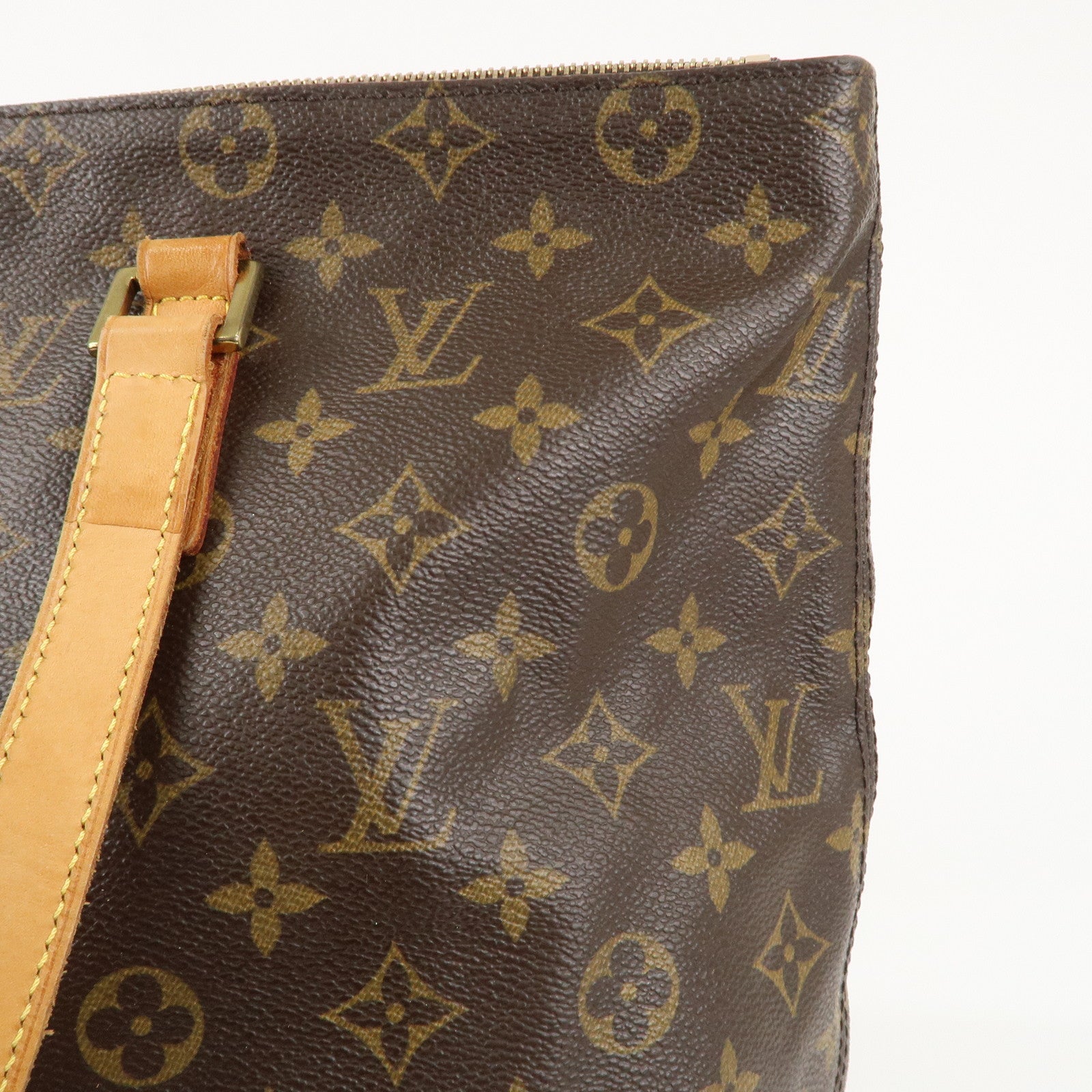 Louis Vuitton Monogram Cabas Mezzo Tote Bag Brown M51151