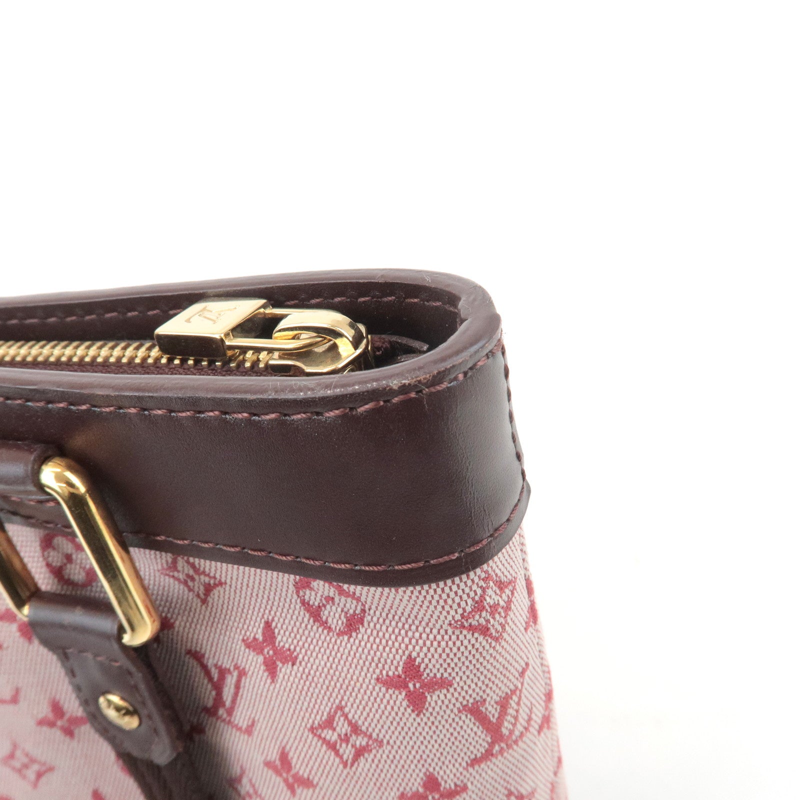 Louis Vuitton Monogram Mini Lucille PM Hand Bag Cerise M92682 Used