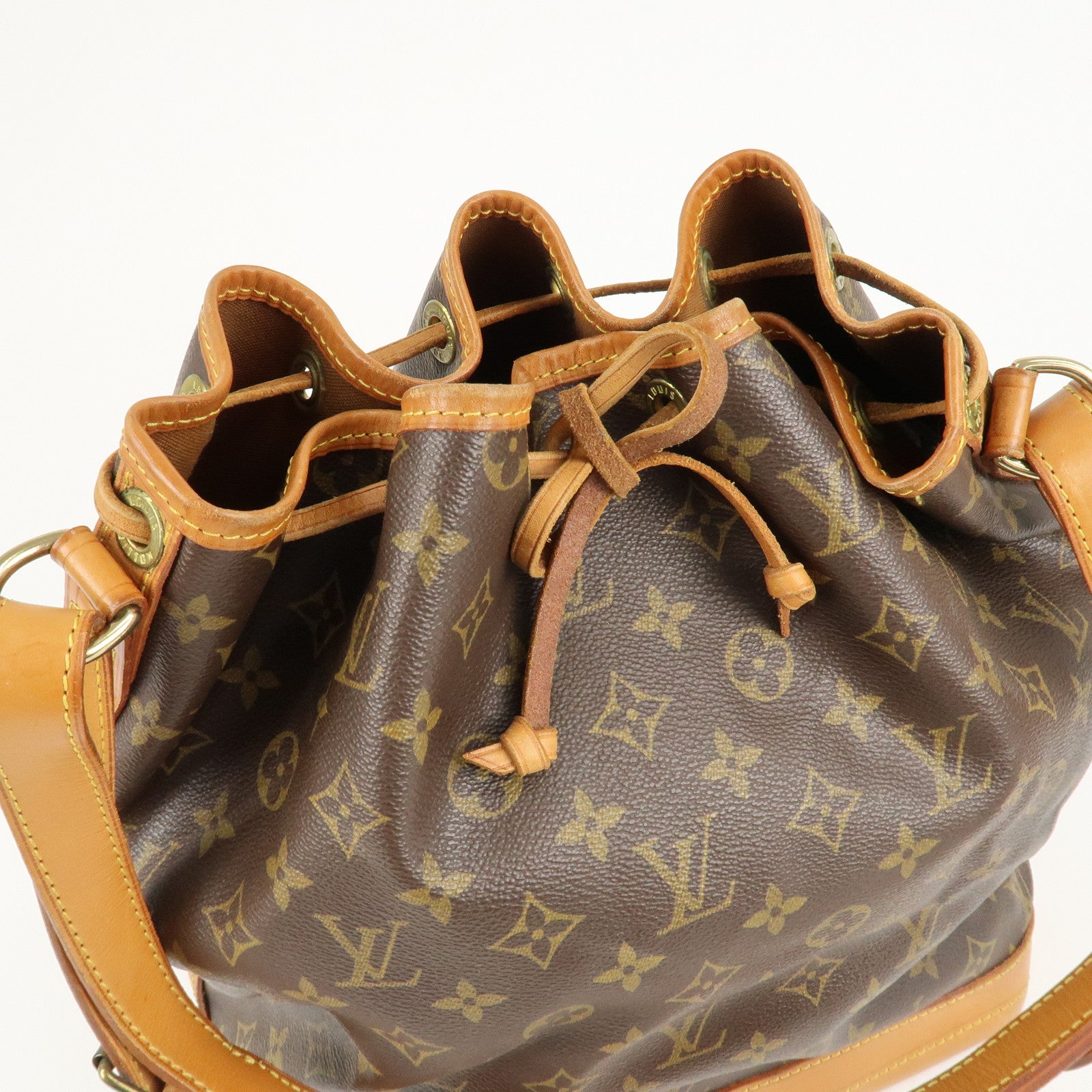 Louis Vuitton Monogram Noe Shoulder Bag Hand Bag Brown M42224 Used