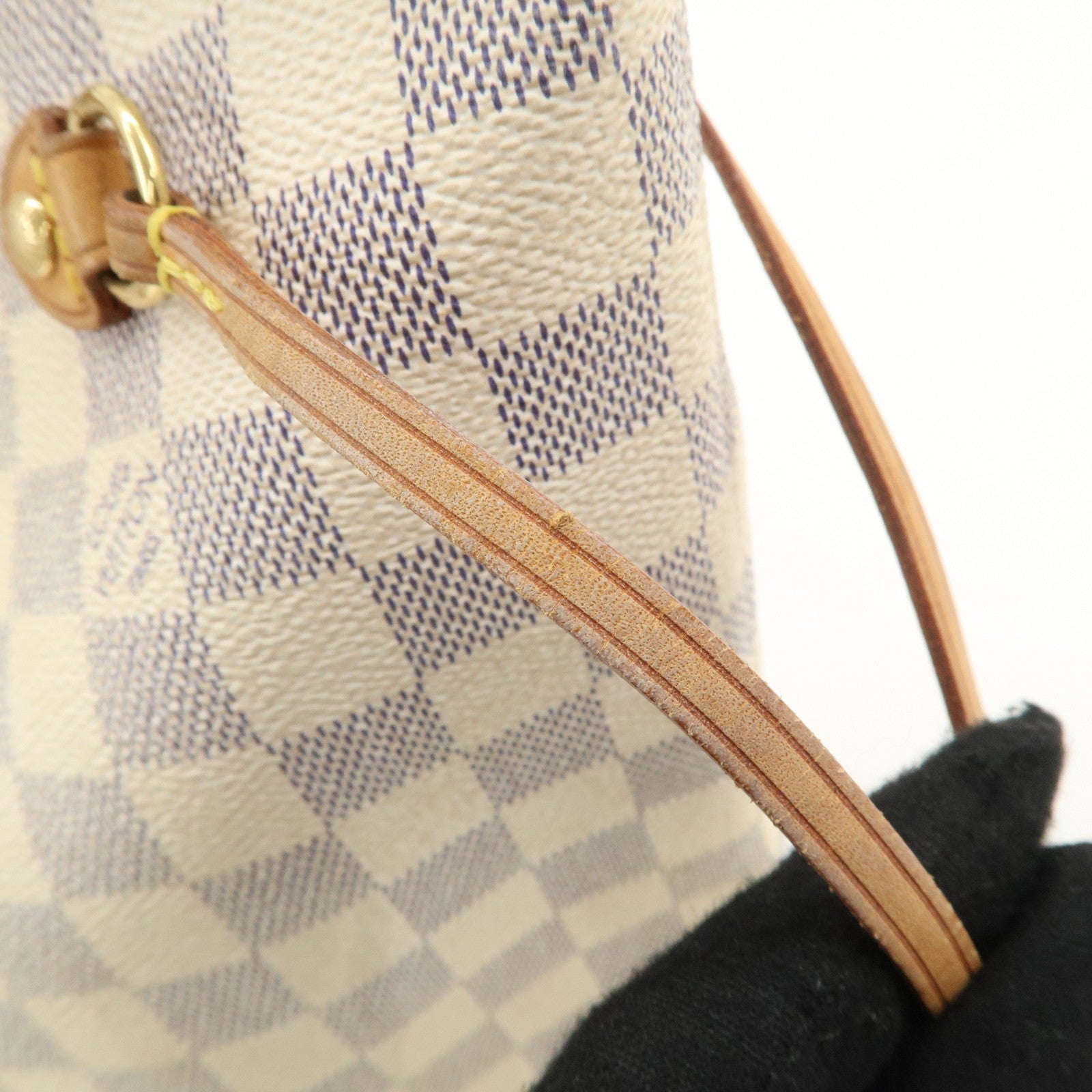 Louis Vuitton Damier Azur Neverfull MM Tote Bag N51107 Used