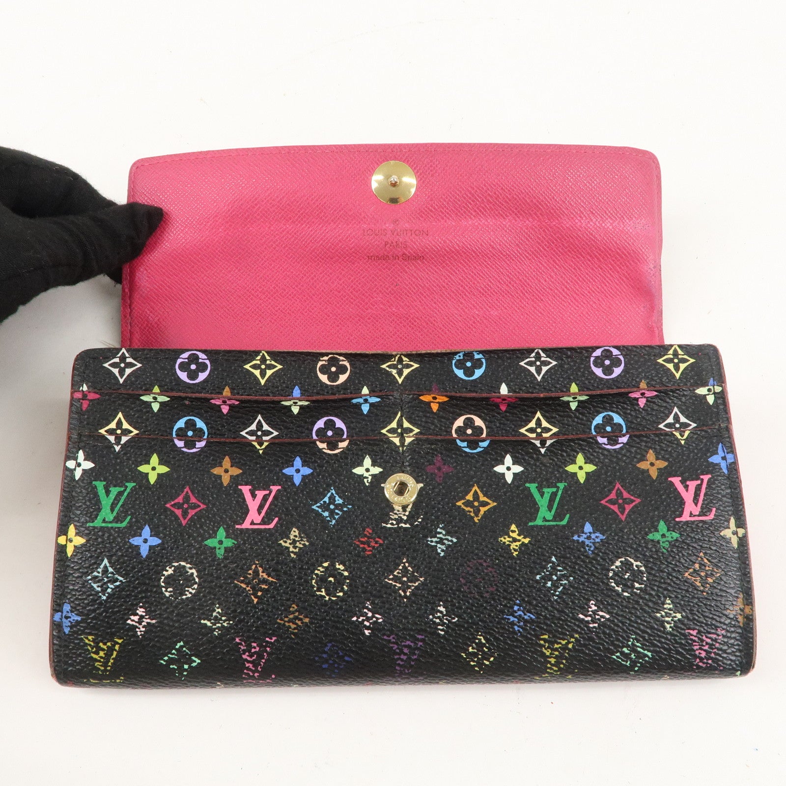 Louis Vuitton Monogram Multicolor Portefeuille Sarah Wallet M93747