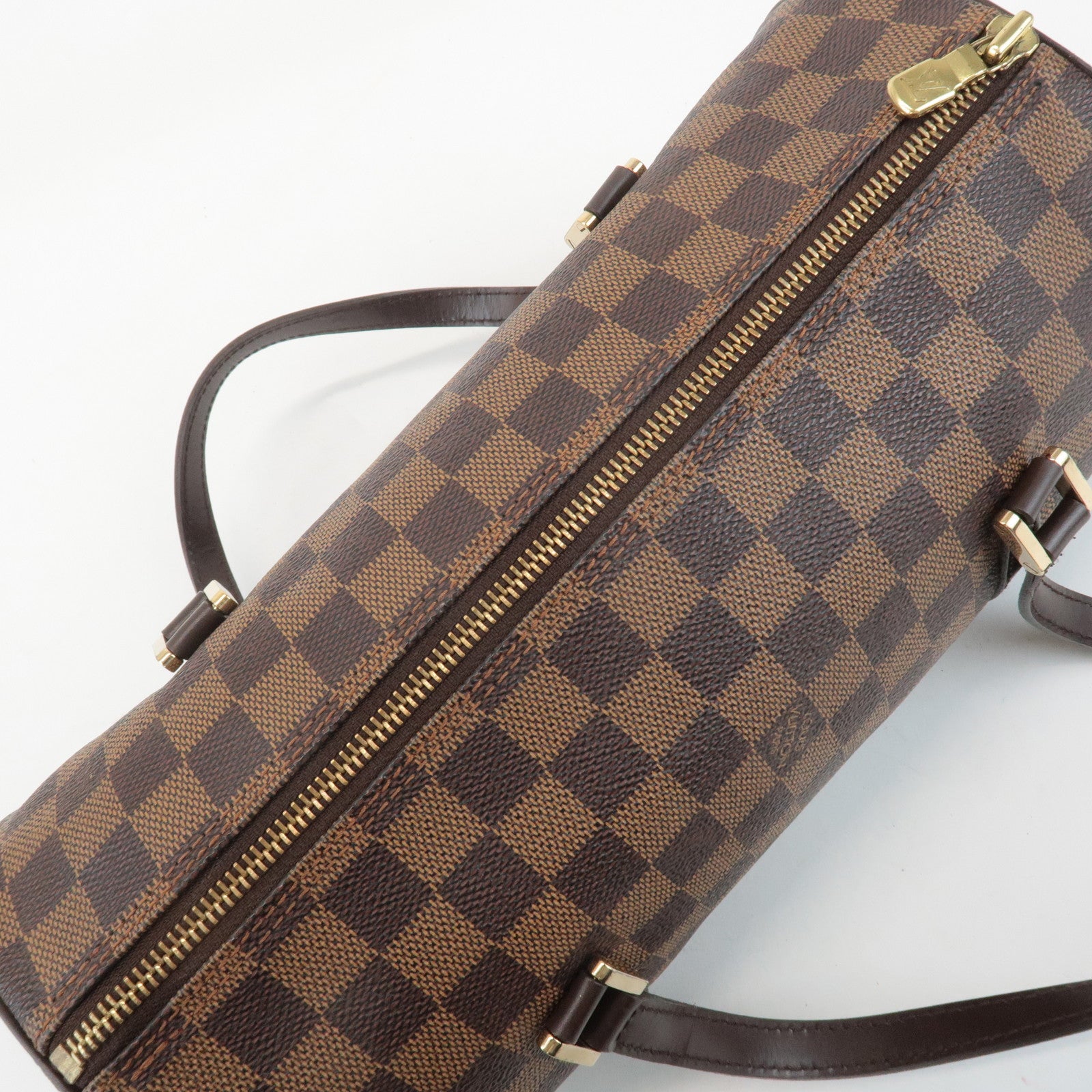 Louis Vuitton Damier Ebene Papillon 30 Hand Bag Brown N51303 Used