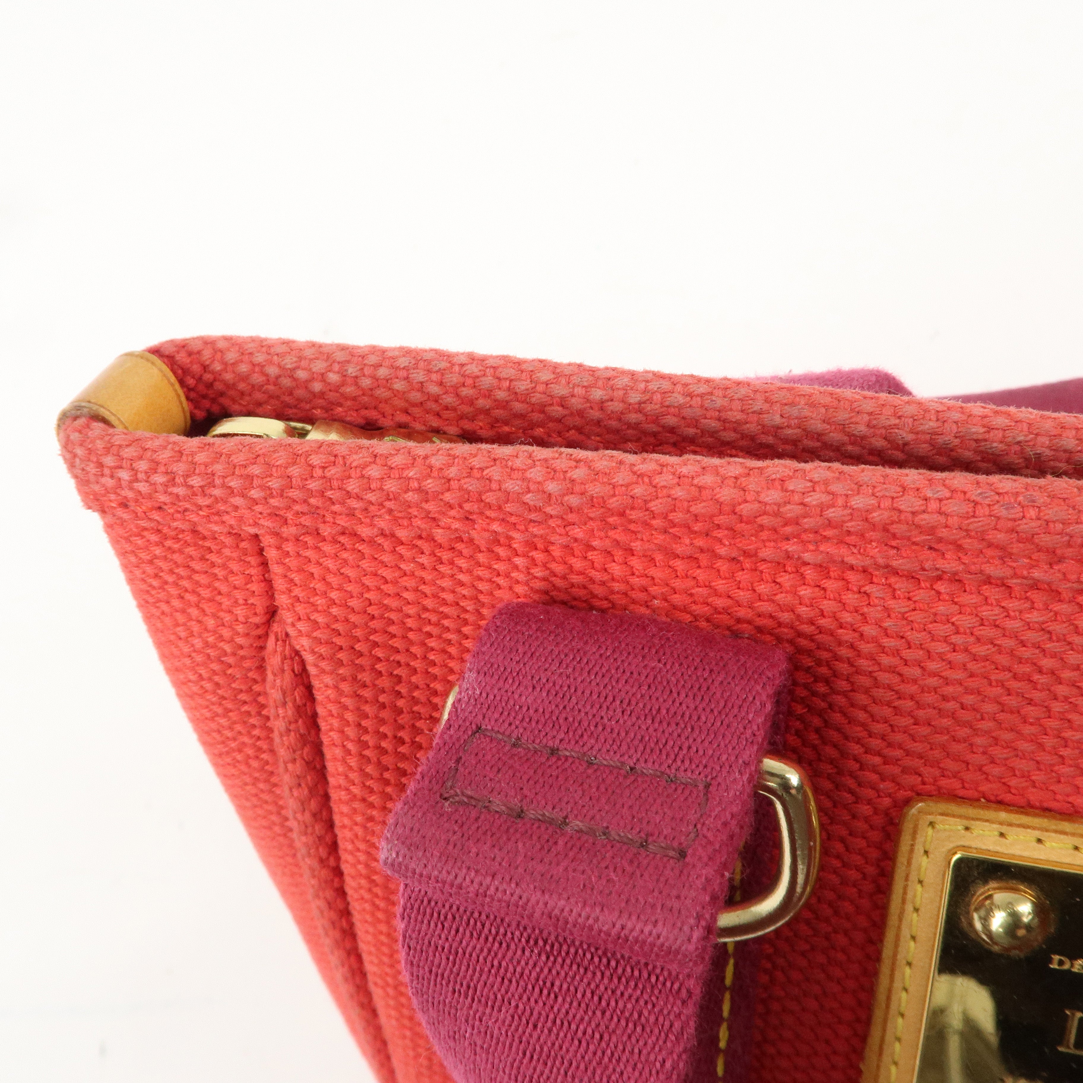 Louis Vuitton Antigua Cabas PM Hand Bag Rouge M40037