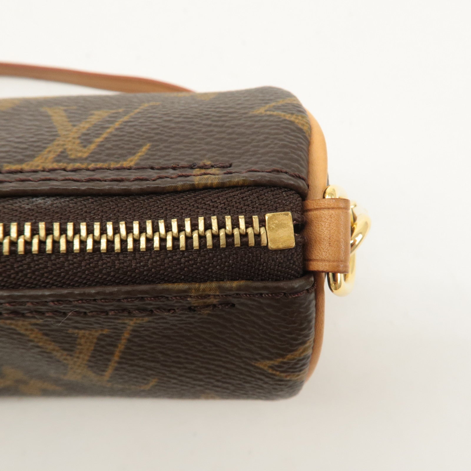 Louis Vuitton Monogram Mini Pouch for Papillon Hand Bag Brown