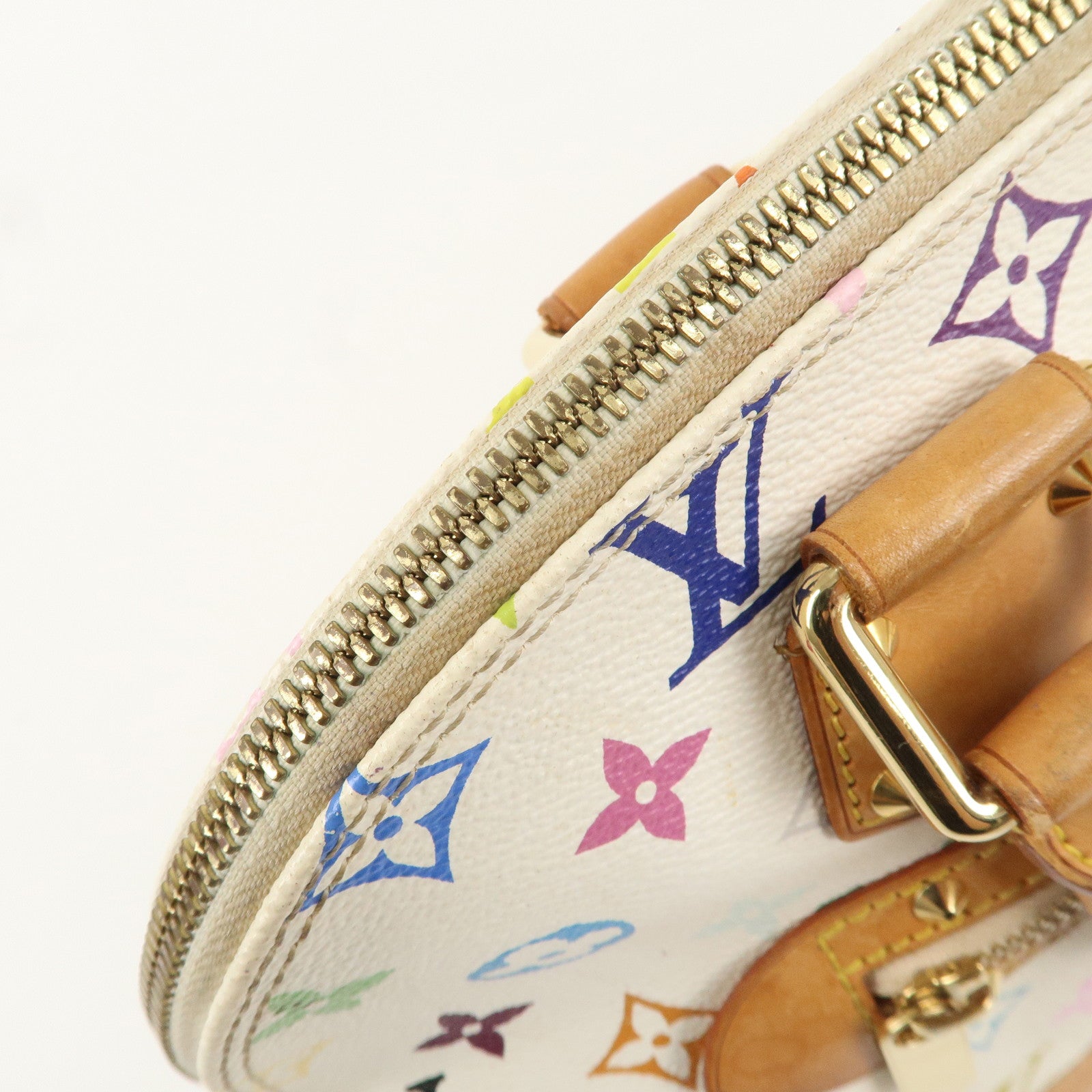 Louis Vuitton Monogram Multi Color Alma PM Hand Bag Blanc M92647