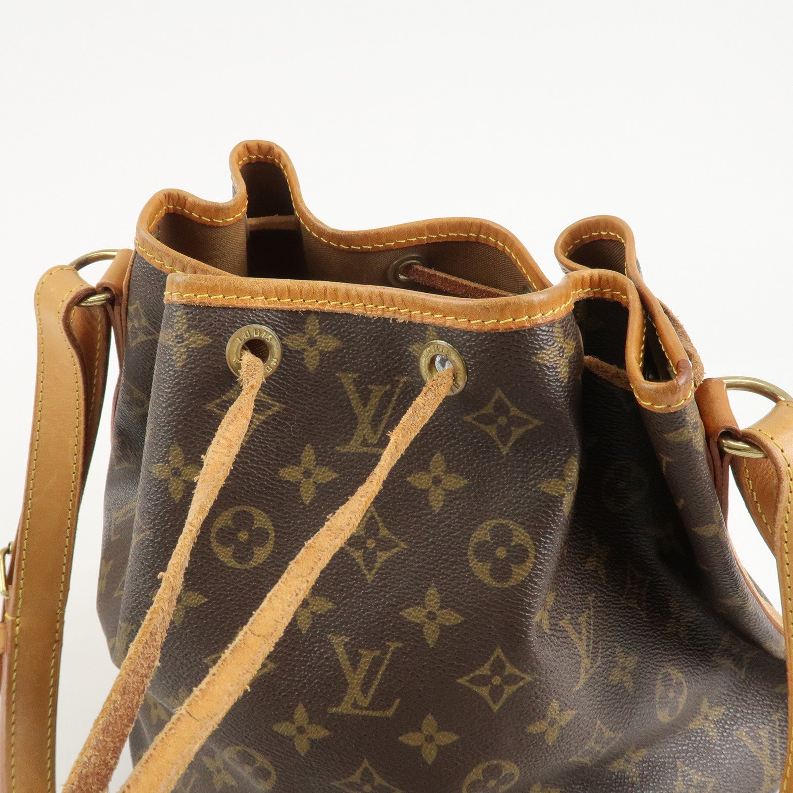 Louis Vuitton Monogram Petit Noe Shoulder Bag Brown M42226