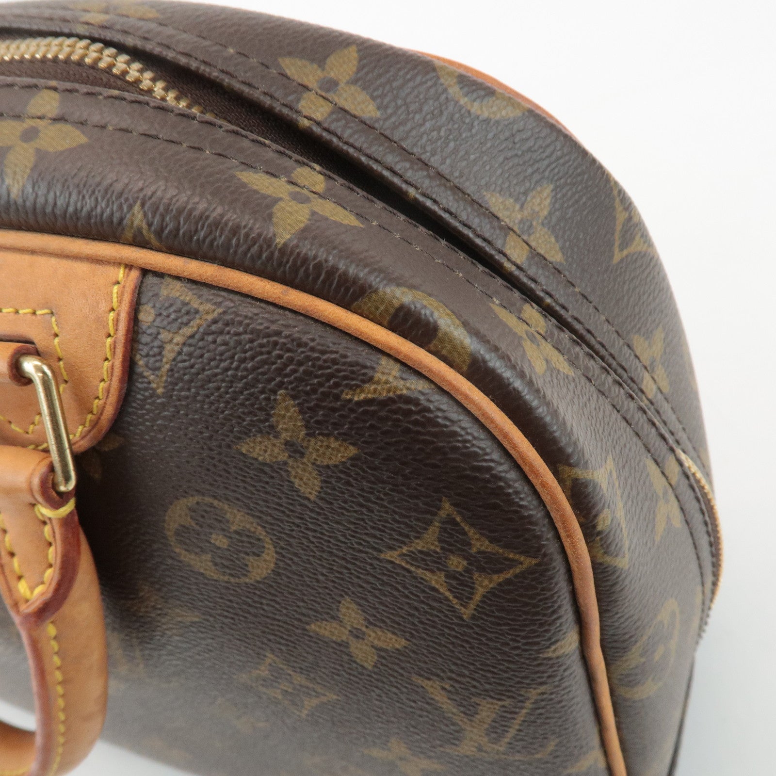 Louis Vuitton Monogram Trueville Hand Bag Brown M42228 Used