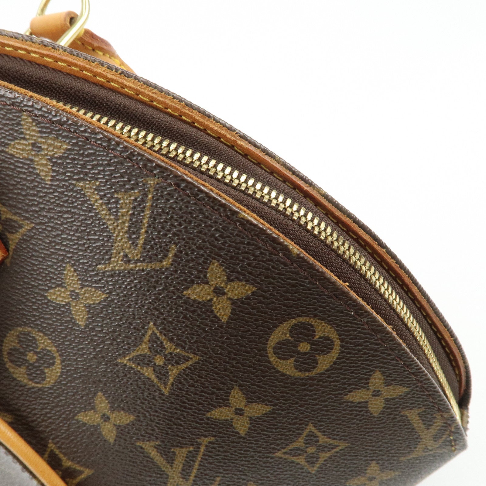 Louis Vuitton Monogram Ellipse MM Hand Bag Brown M51126 Used