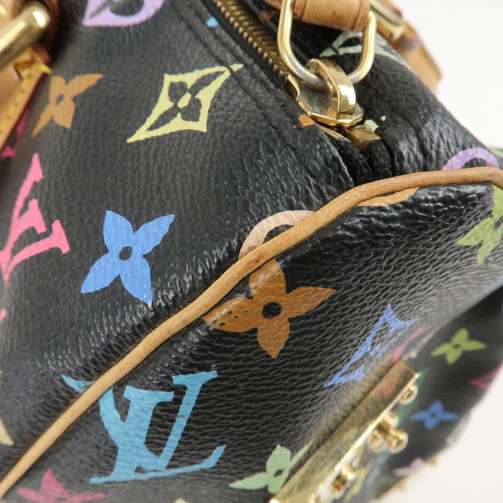 Louis Vuitton Monogram Multi Color Speedy 30 Hand Bag M92642 Used