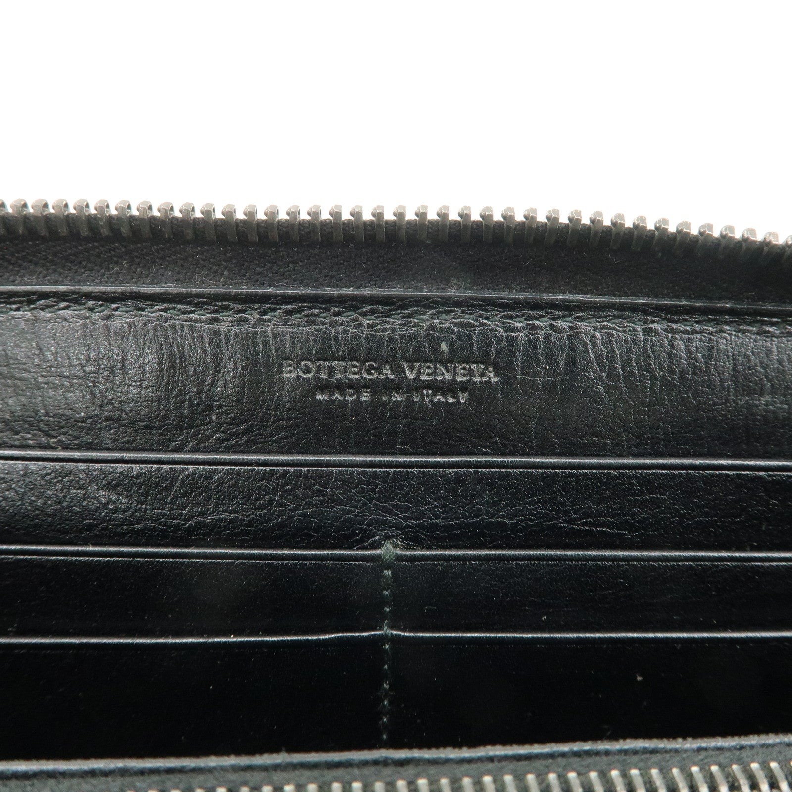 BOTTEGA VENETA Intrecciato Leather Round Zippy Long Wallet