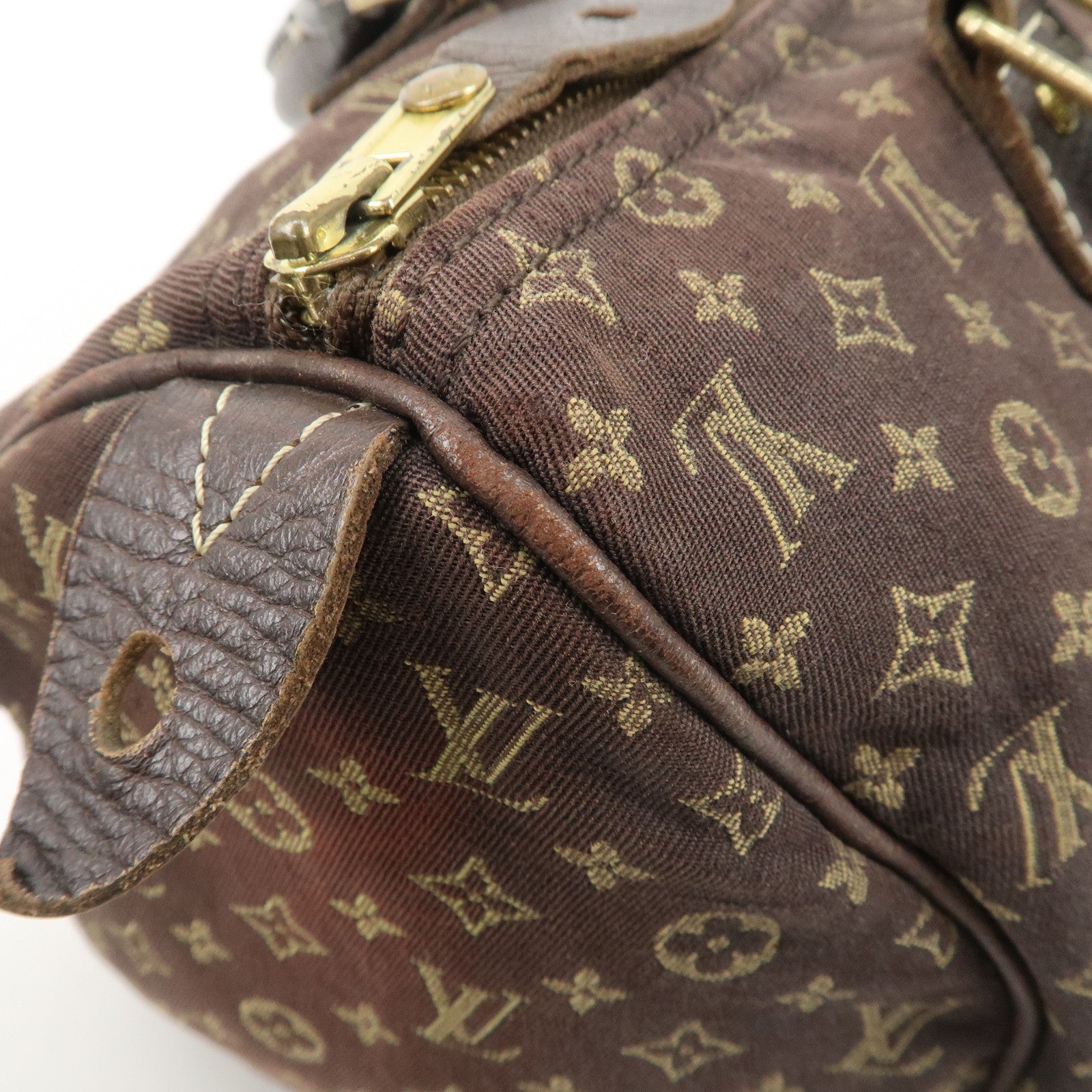 Louis Vuitton Monogram Mini Lin Speedy 30 Boston Bag Ebene M95224 Used